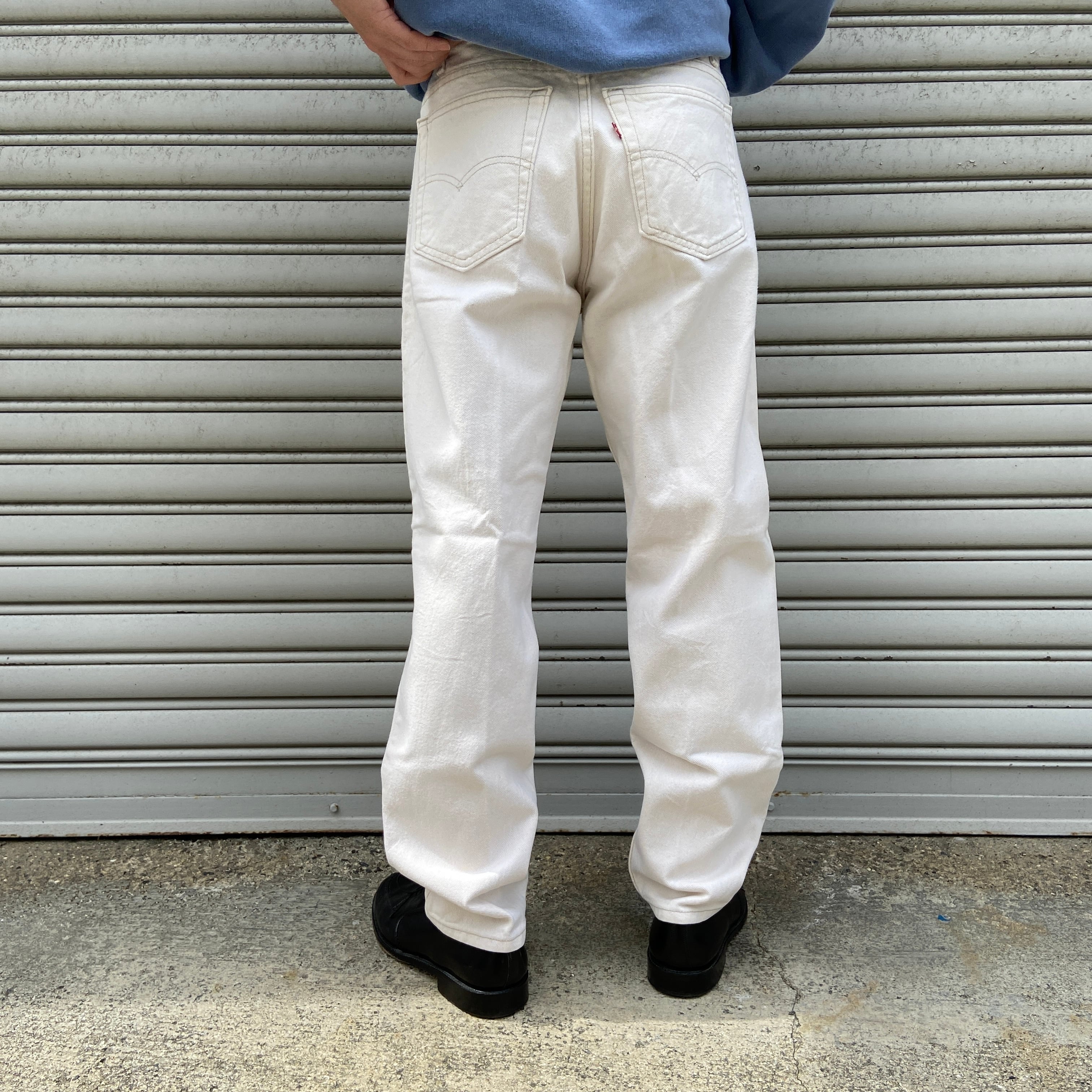 90s USA製 Levi's 550 ホワイトデニムパンツ 白 W32L30 | 古着屋 Uan