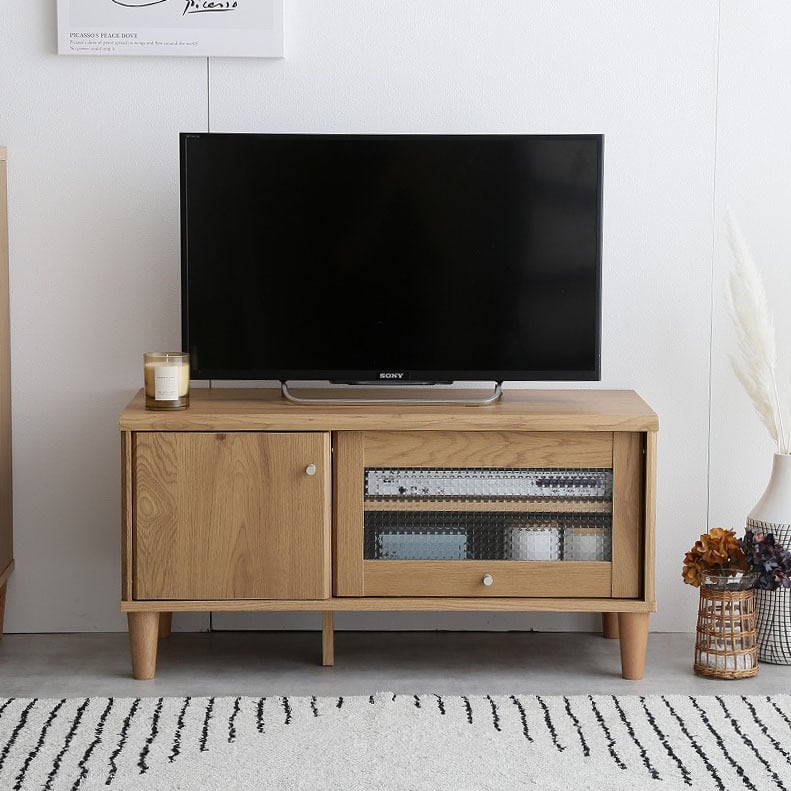 ガラス扉付き テレビボード 幅90cm テレビ台 | FIGARO
