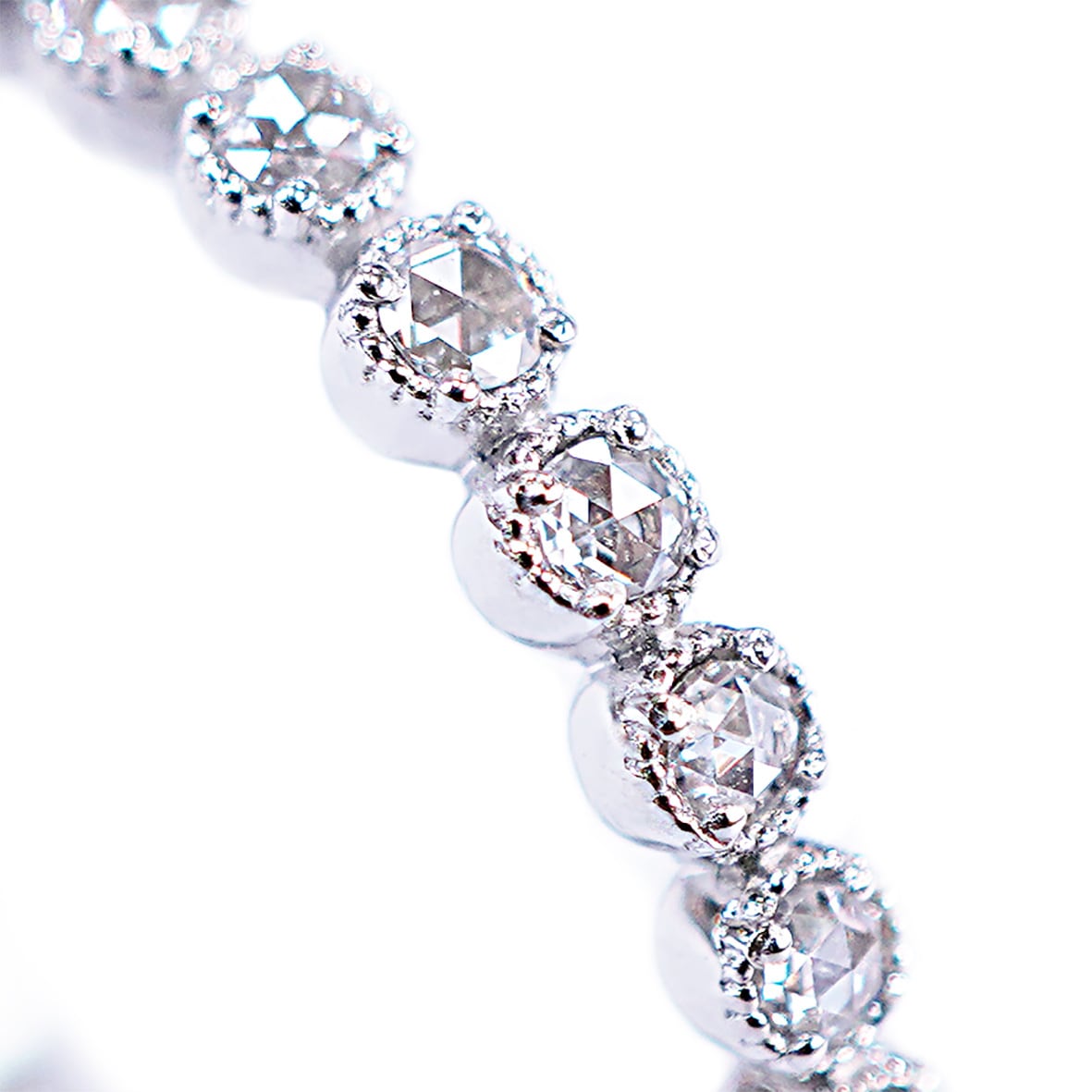 ◇受注生産◇【0.15ct】ローズカットダイヤモンド ミルグレイン（ミル