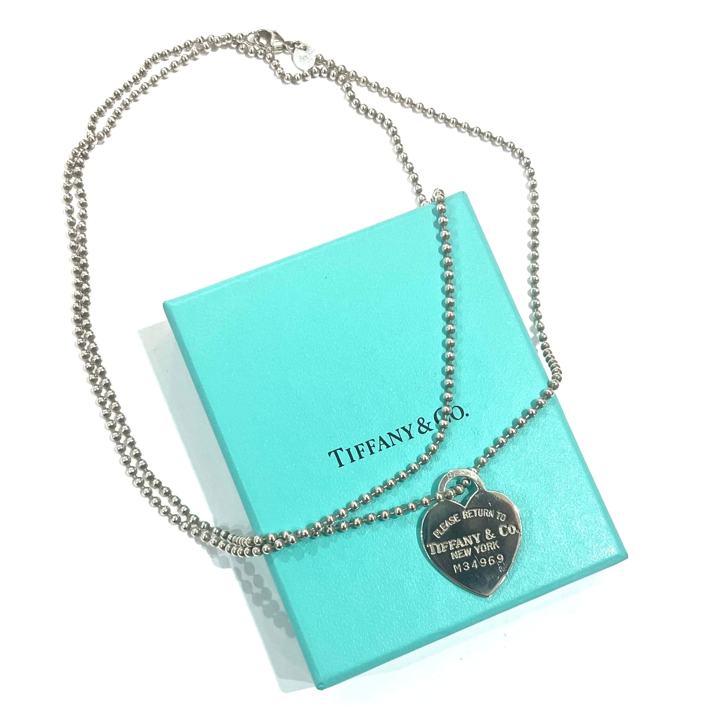 TIFFANY&CO.】T1992 “PLEASE RETURN TO” ハートタグロングネックレス