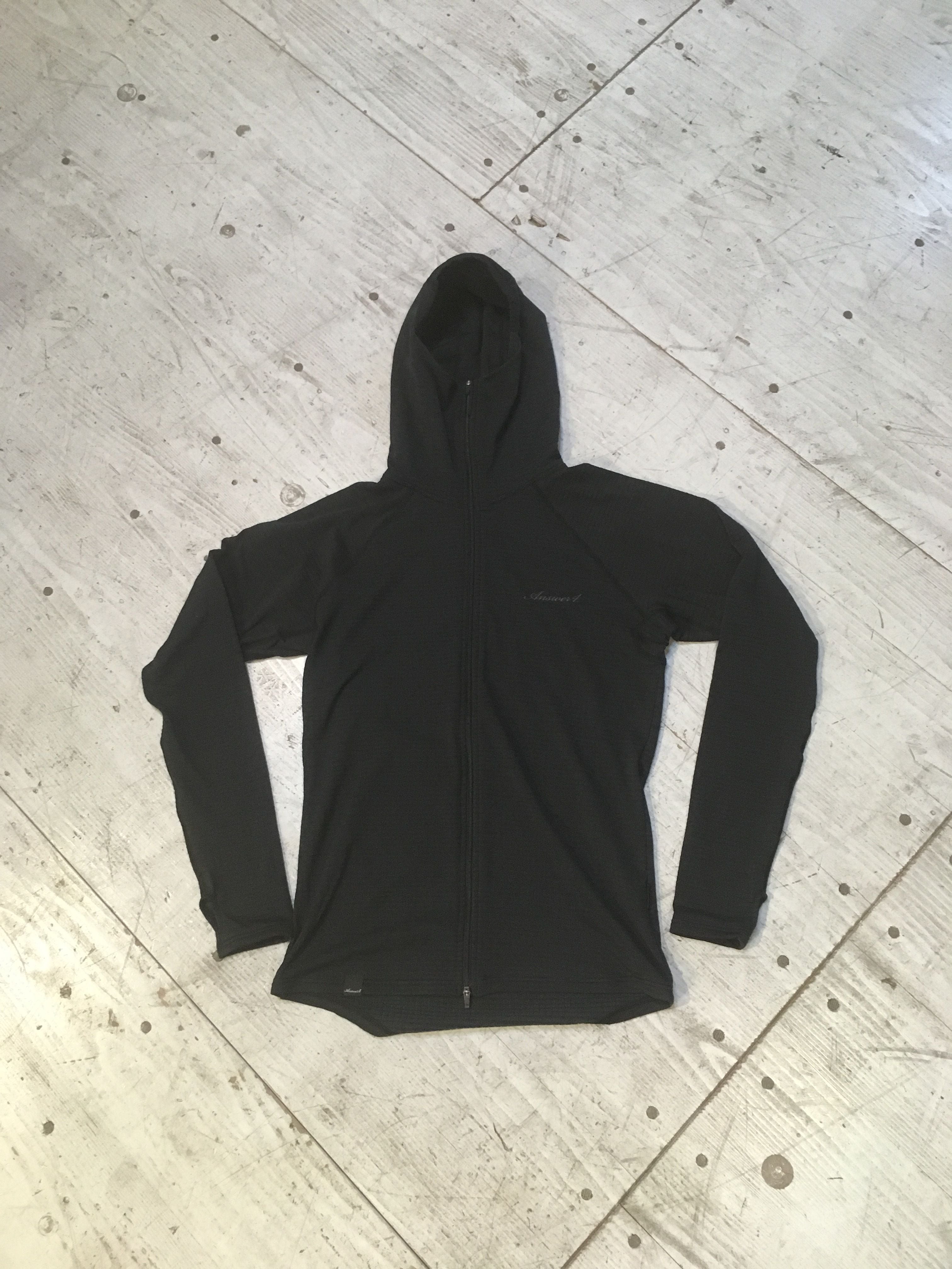 ANSWER4 『 Power Grid? Full-Zip Hoodie』（Black） | 道がまっすぐ