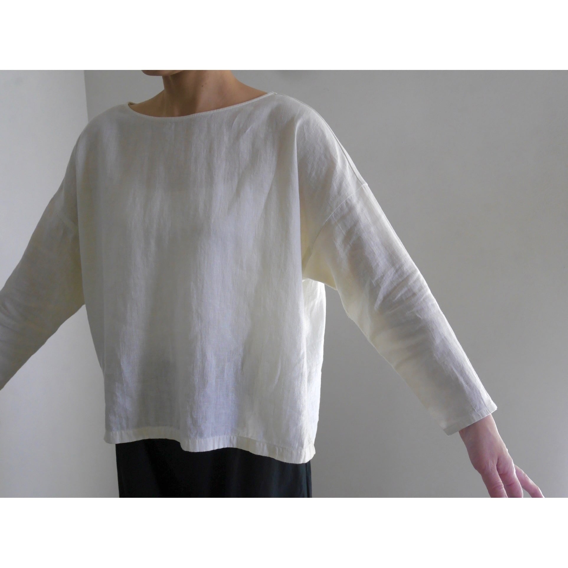 water linen pullover ウォーターリネンプルオーバー evam eva | 日々