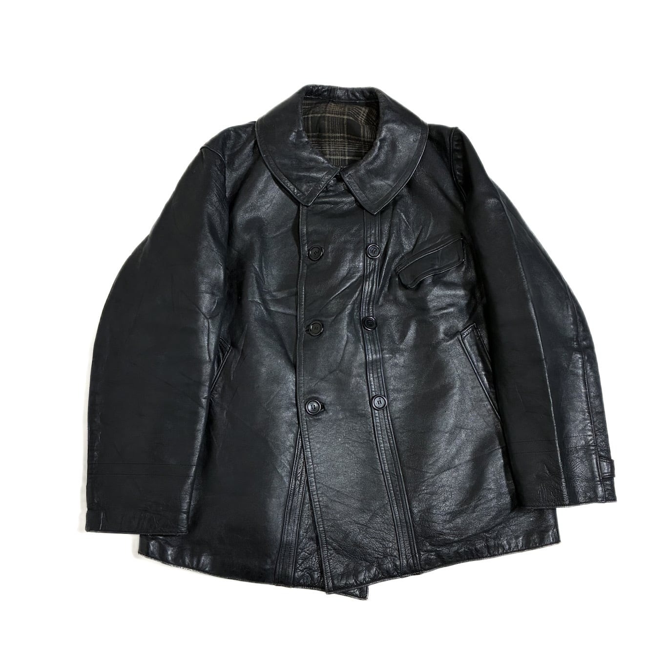 名品 フランス ビンテージ レザー コルビジェ ジャケット L〜XL