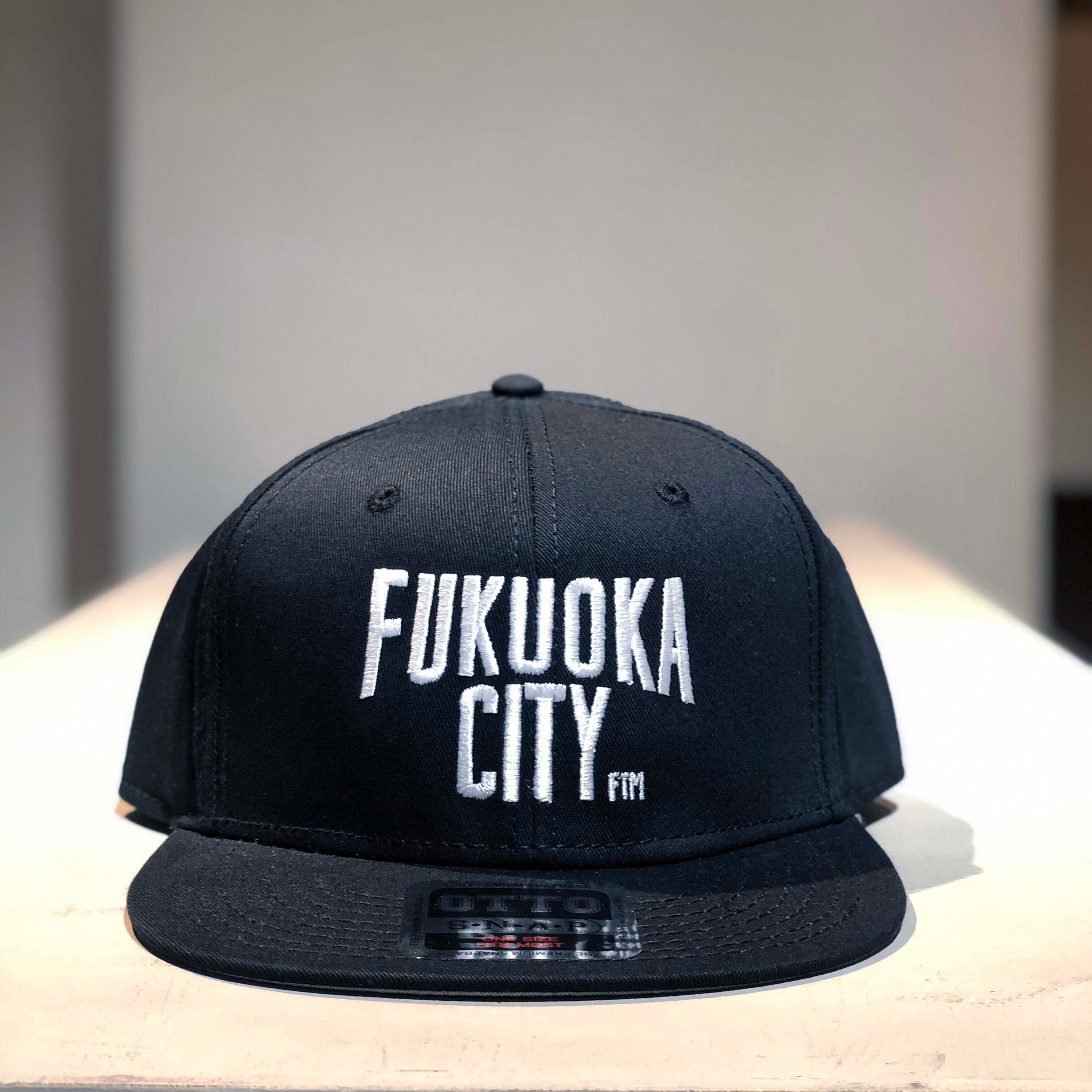 FUKUOKA CITY / 刺繍ロゴCAP_ブラック(BLACK) | FUKUOKA T-shirts Market