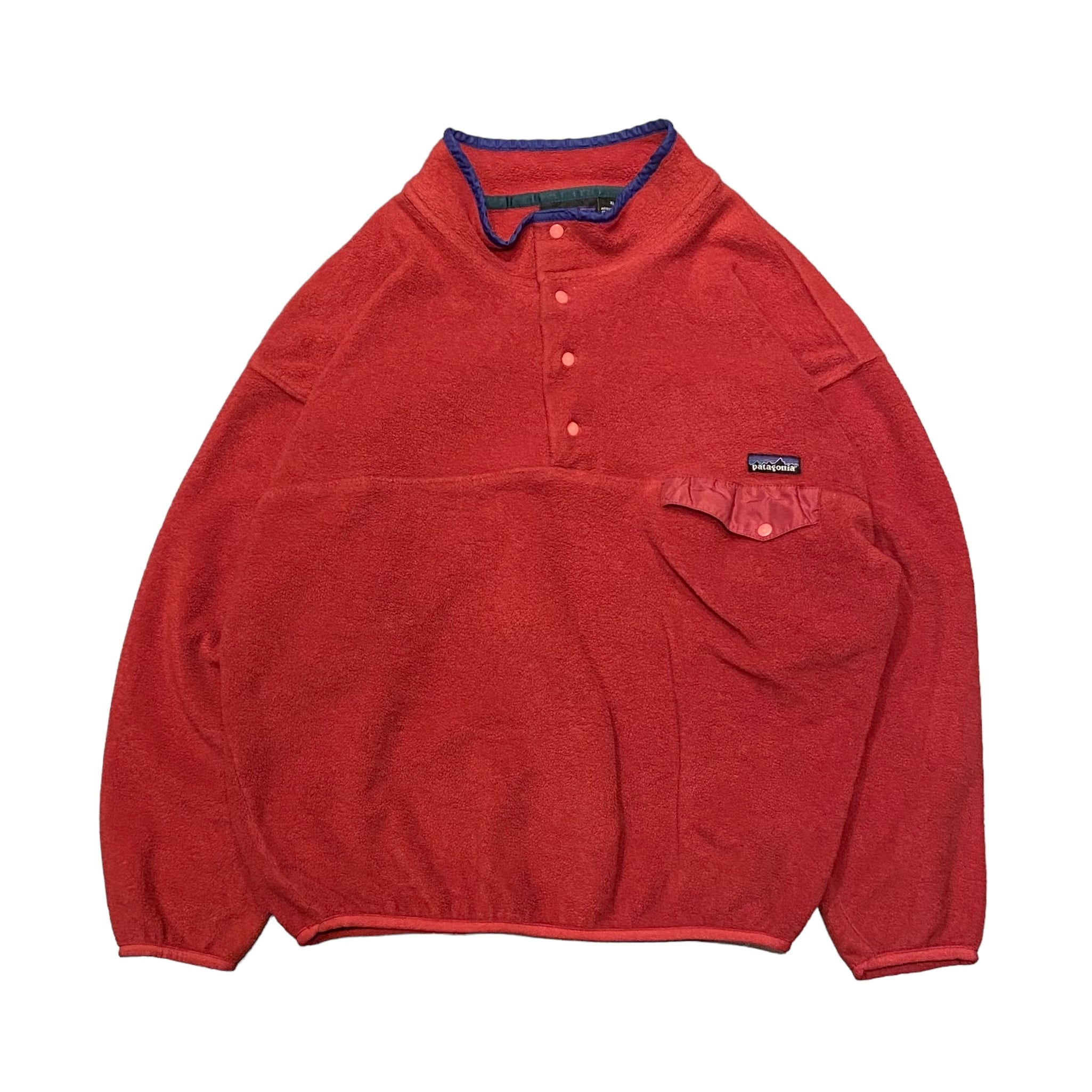90's Patagonia 雪無しタグ Synchilla Fleece Snap-T XL / パタゴニア