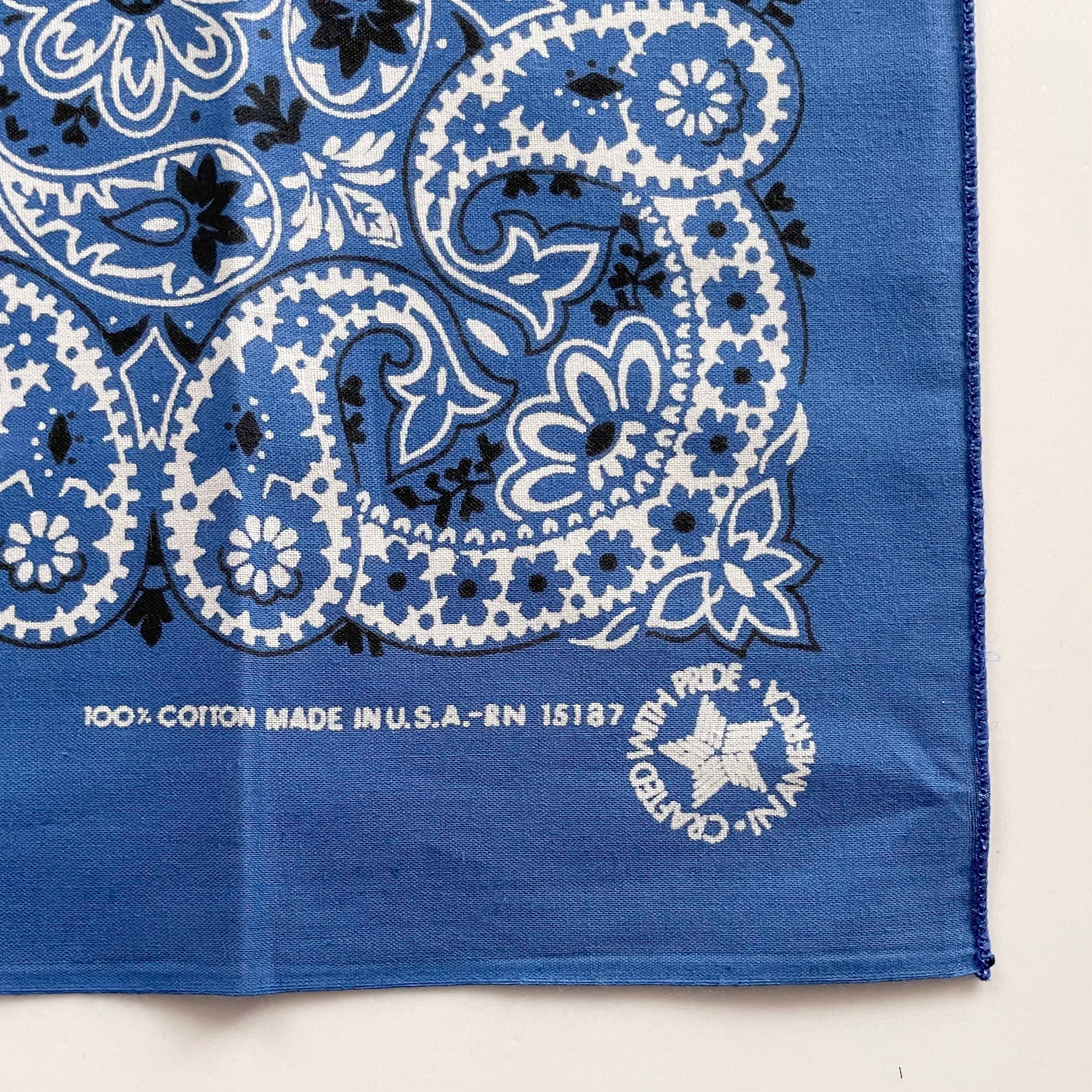 Deadstock】RN15187 PAISLEY ヴィンテージバンダナ ① | swallows