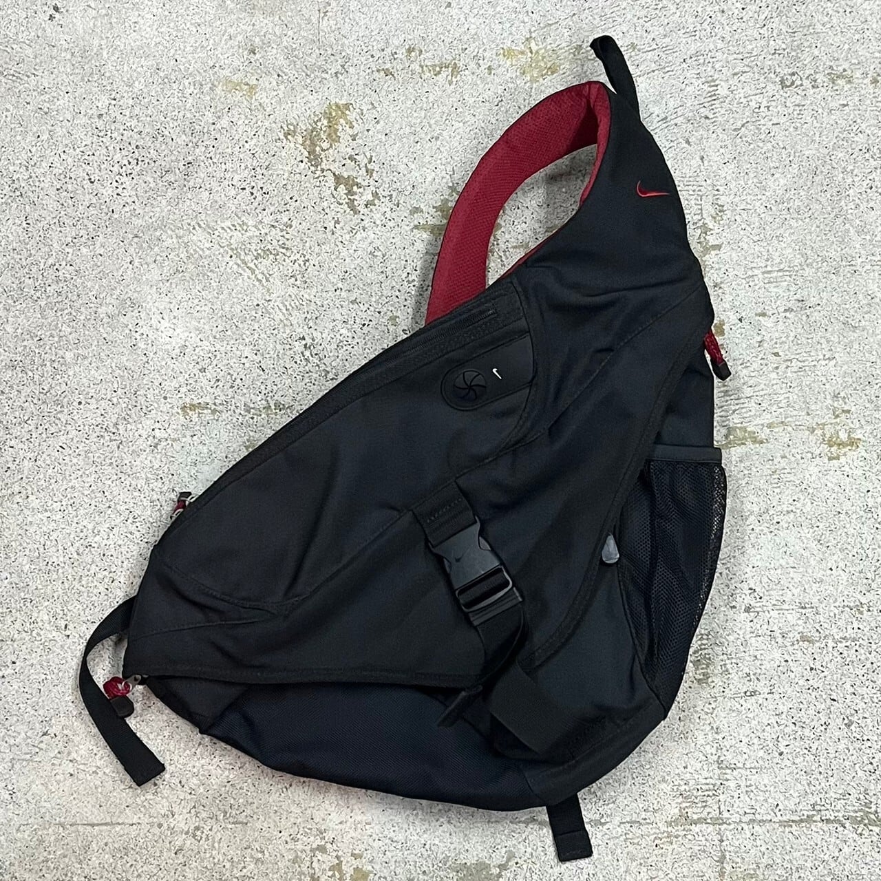 nike one shoulder bag y2k Black クロスター社製