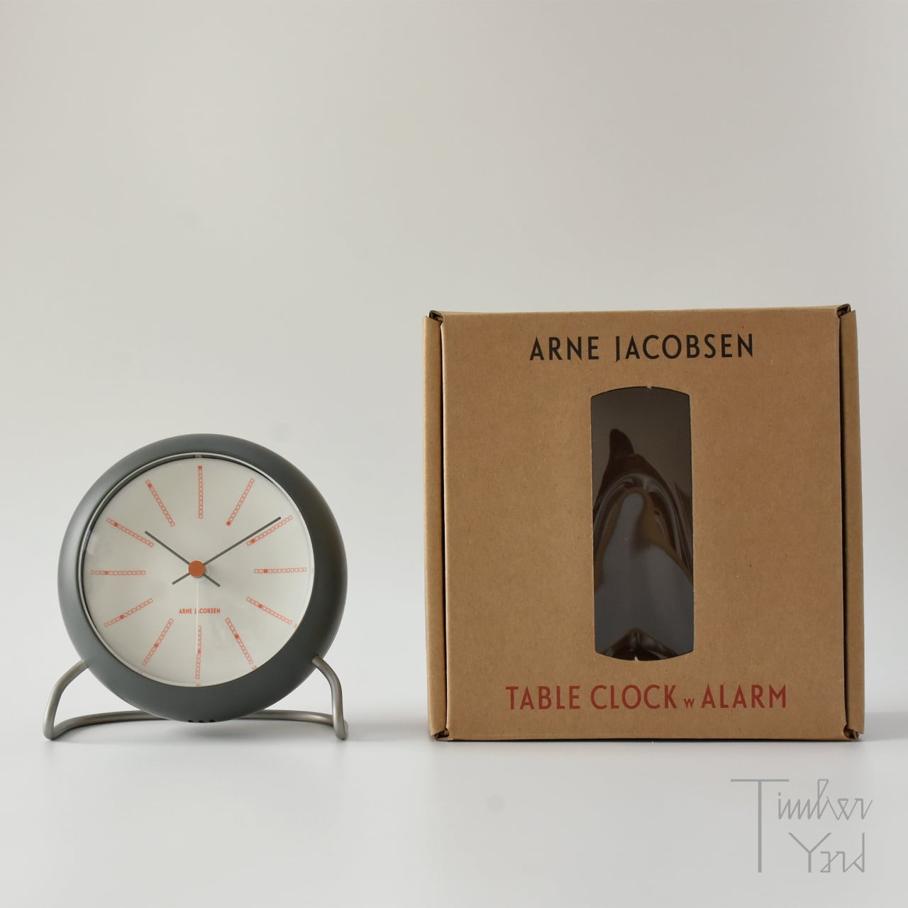 Table Clock / BANKERS / Grey / Φ110mm / アラーム / スヌーズ / LED