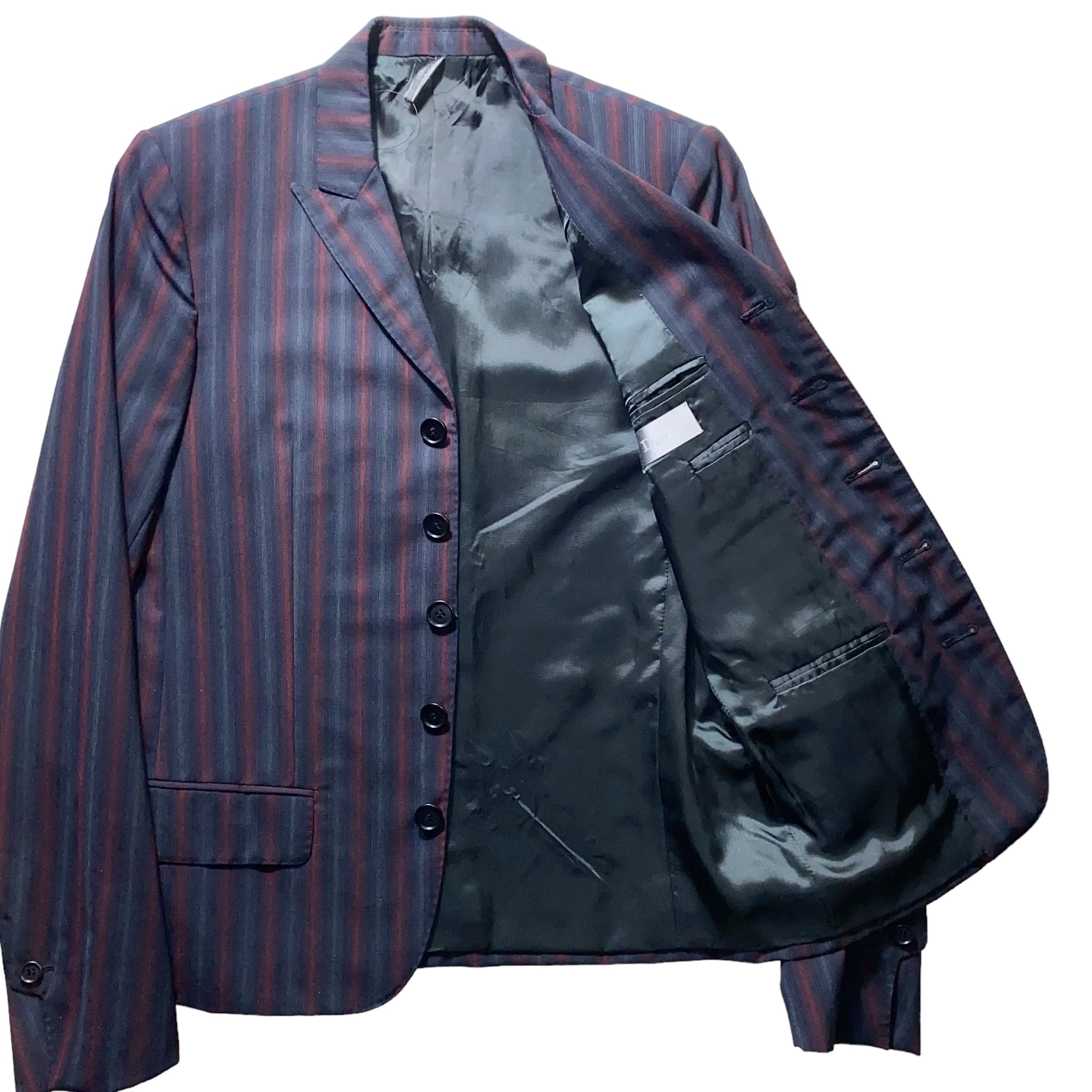 2006SS DIOR HOMME by Hedi Slimane stripe tailored jacket “Mods/Ska