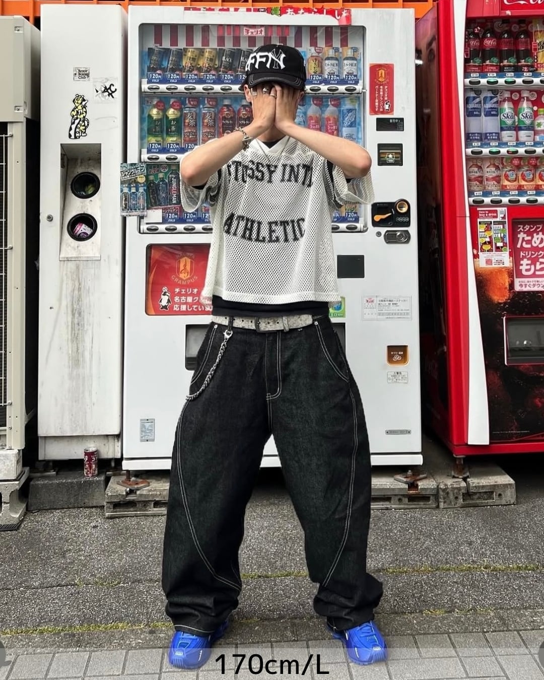 コラボ商品】BUGGY DENIM PANTS (black) | 袴屋 East Players
