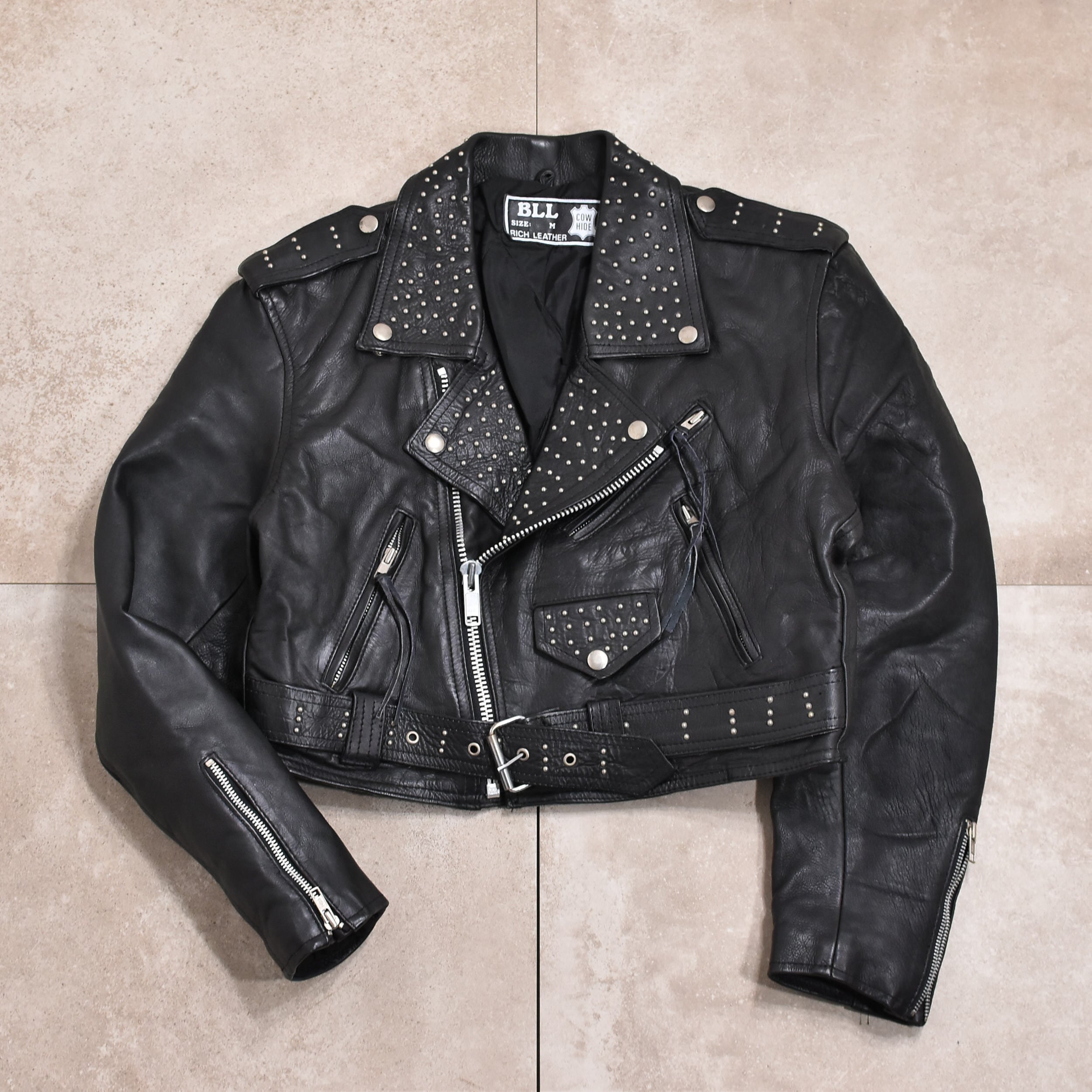 80s～ BLL leather double riders jkt | 古着屋 grin days memory