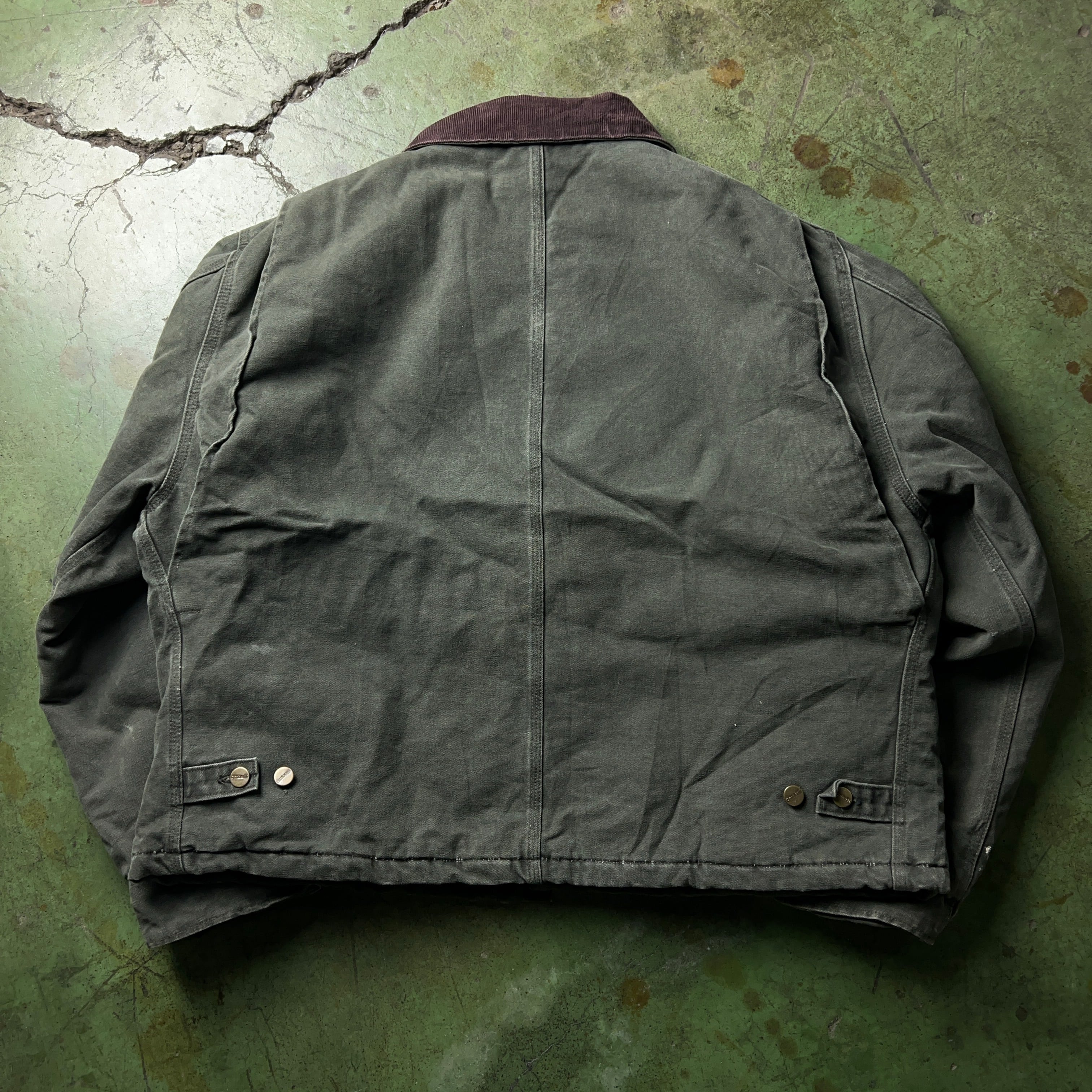 00's Carhartt Traditional Jacket J22 Moss Green MADE IN USA XXL