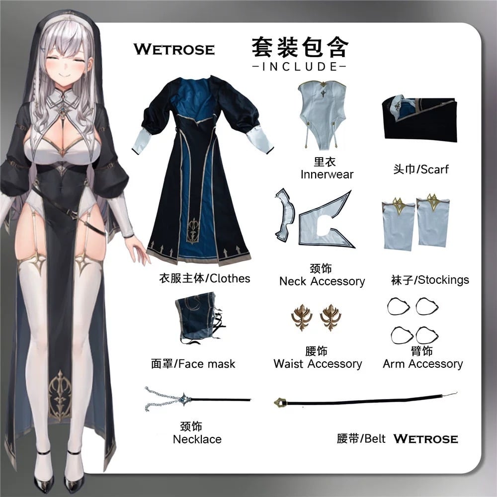 ホロライブ】白銀ノエル 新衣装 コスプレ 衣装 高品質 ノエル | わんこす！