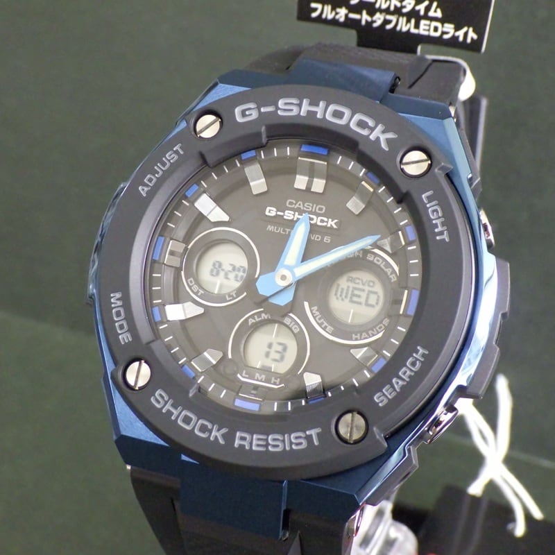 カシオ G-SHOCK G-STEEL GST-W300G-1A2JF ソーラー電波時計 ブルー