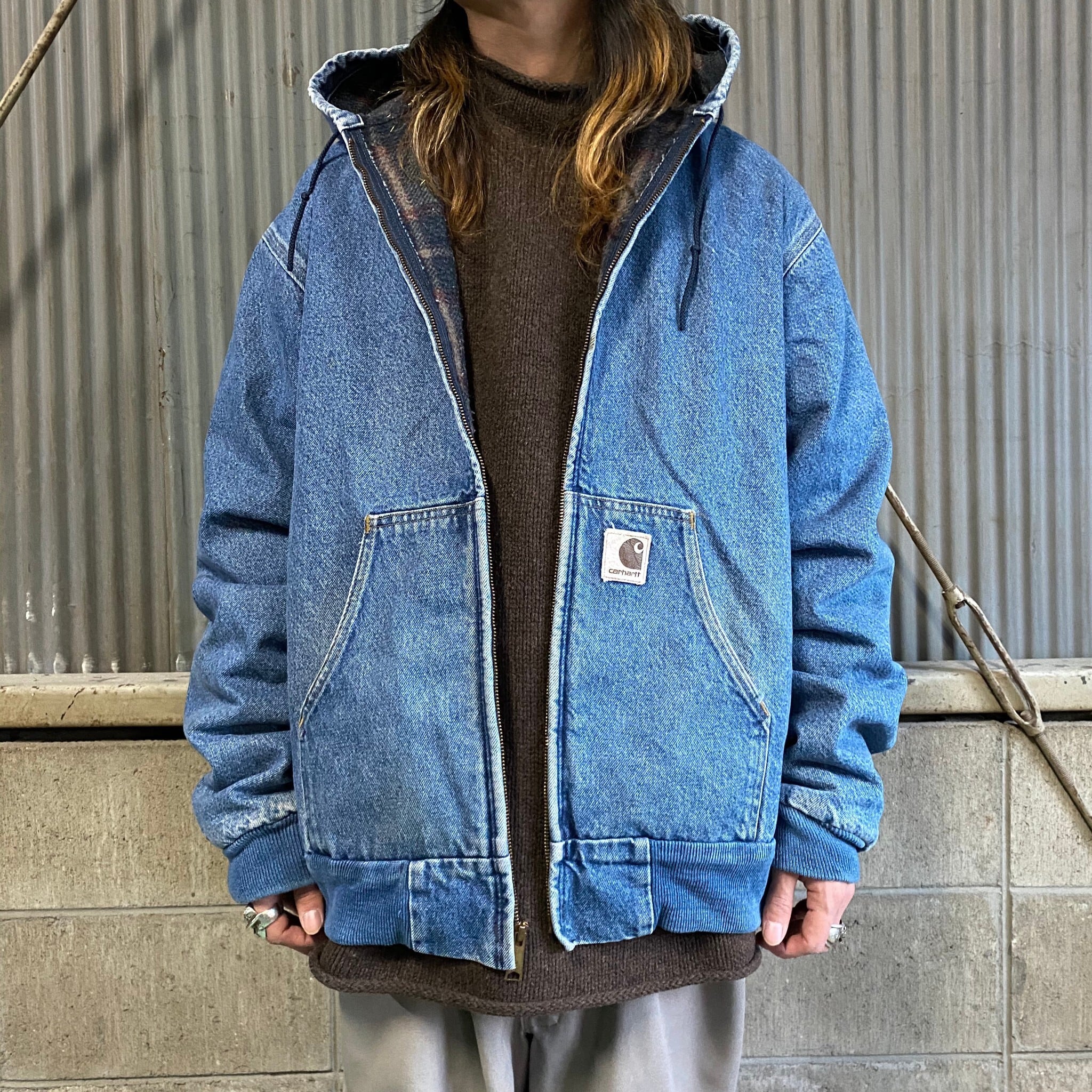 90年代 ビンテージ Carhartt カーハート デニム アクティブジャケット