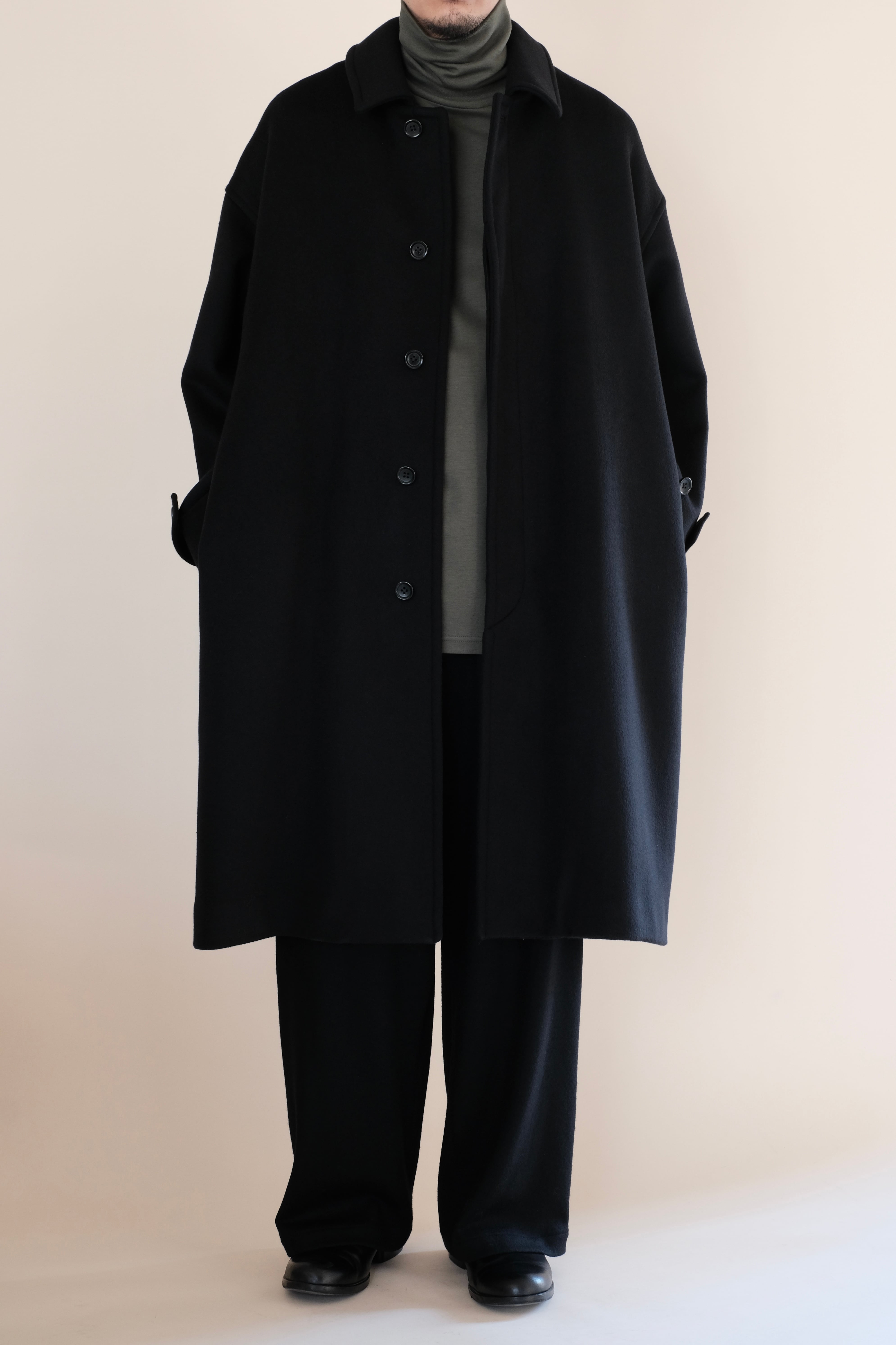Graphpaper / Light Melton Oversized Coat | LIVING