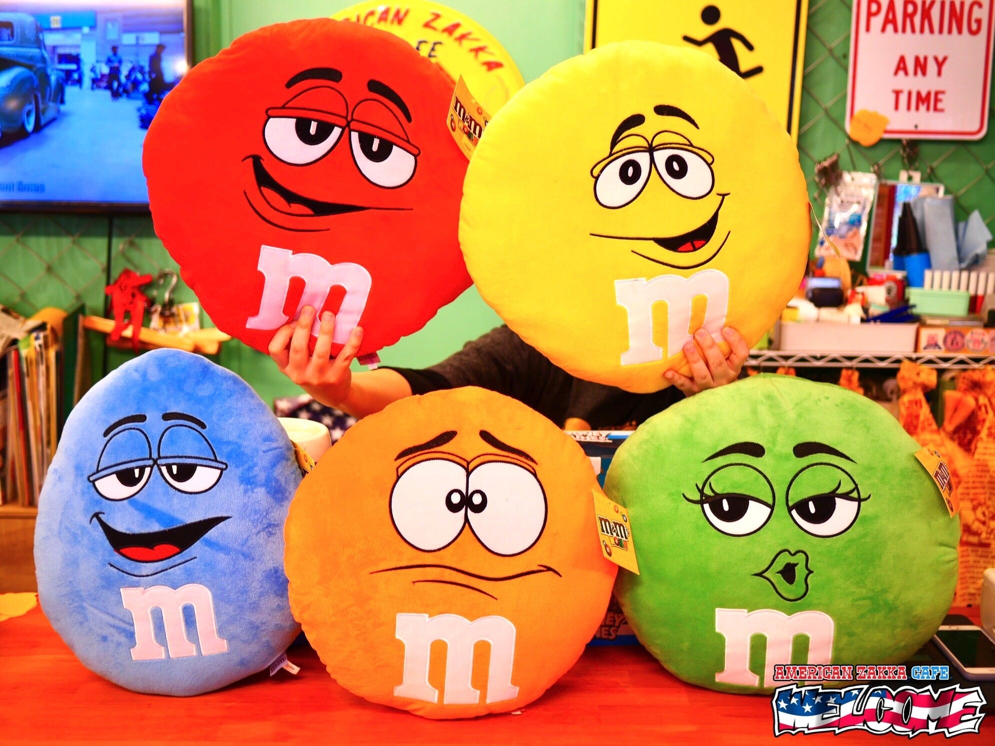 m&m's ラウンドクッション アメリカン雑貨 | アメリカン ザッカ ウェルカム
