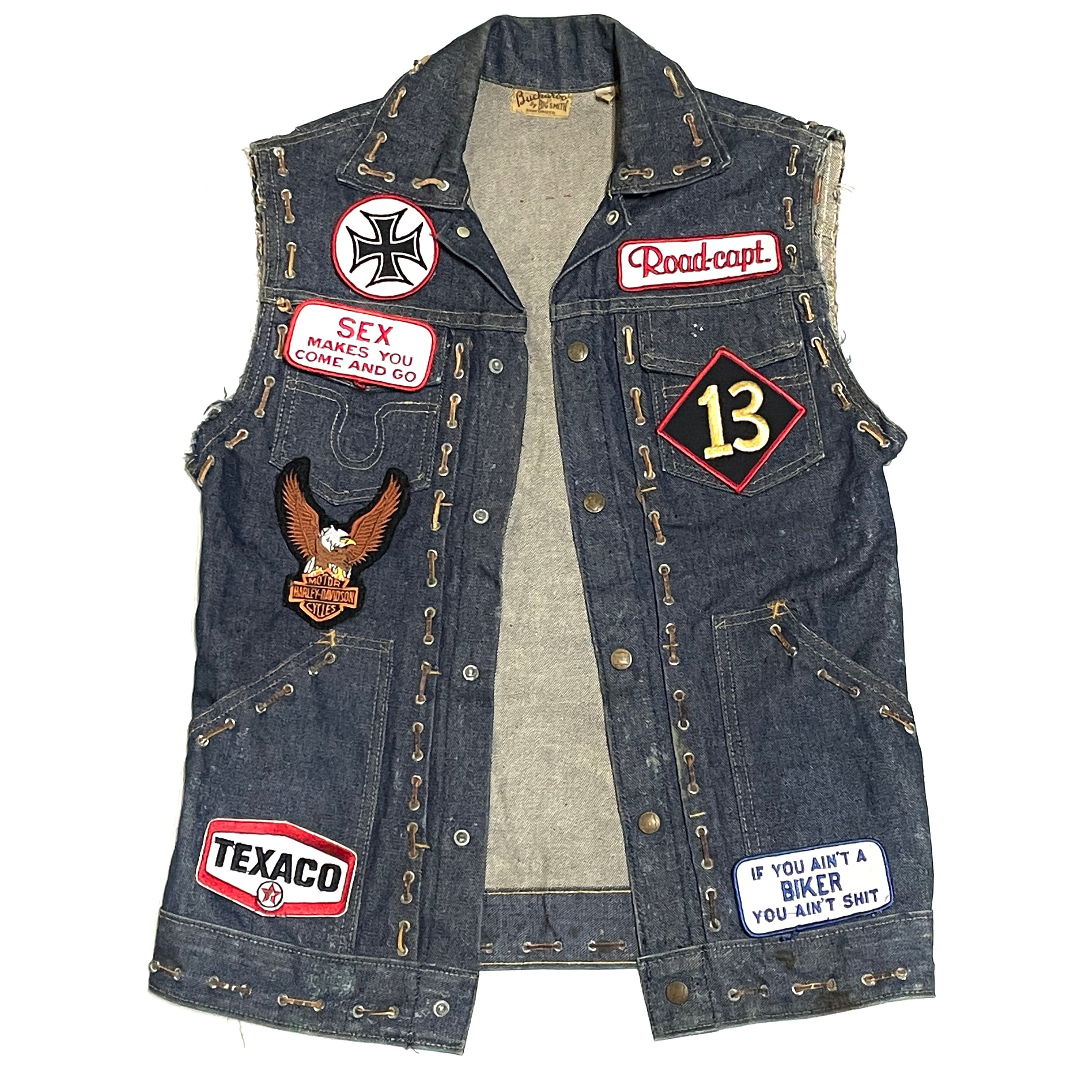 70's 13 ワッペン ビンテージ ホットロッド アウトローバイカー 1%er
