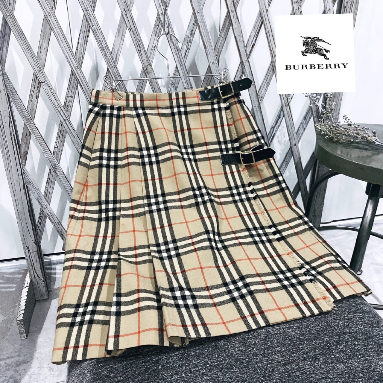 Burberry 140 チェックスカート 中古・古着通販】BURBERRY BLUE LABEL (バーバリー ブルー レーベル