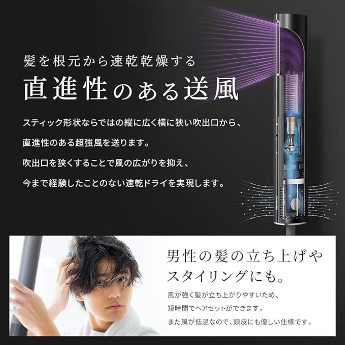 BISARA STICK (ビサラ スティック) NEW スティックドライヤー 大風量