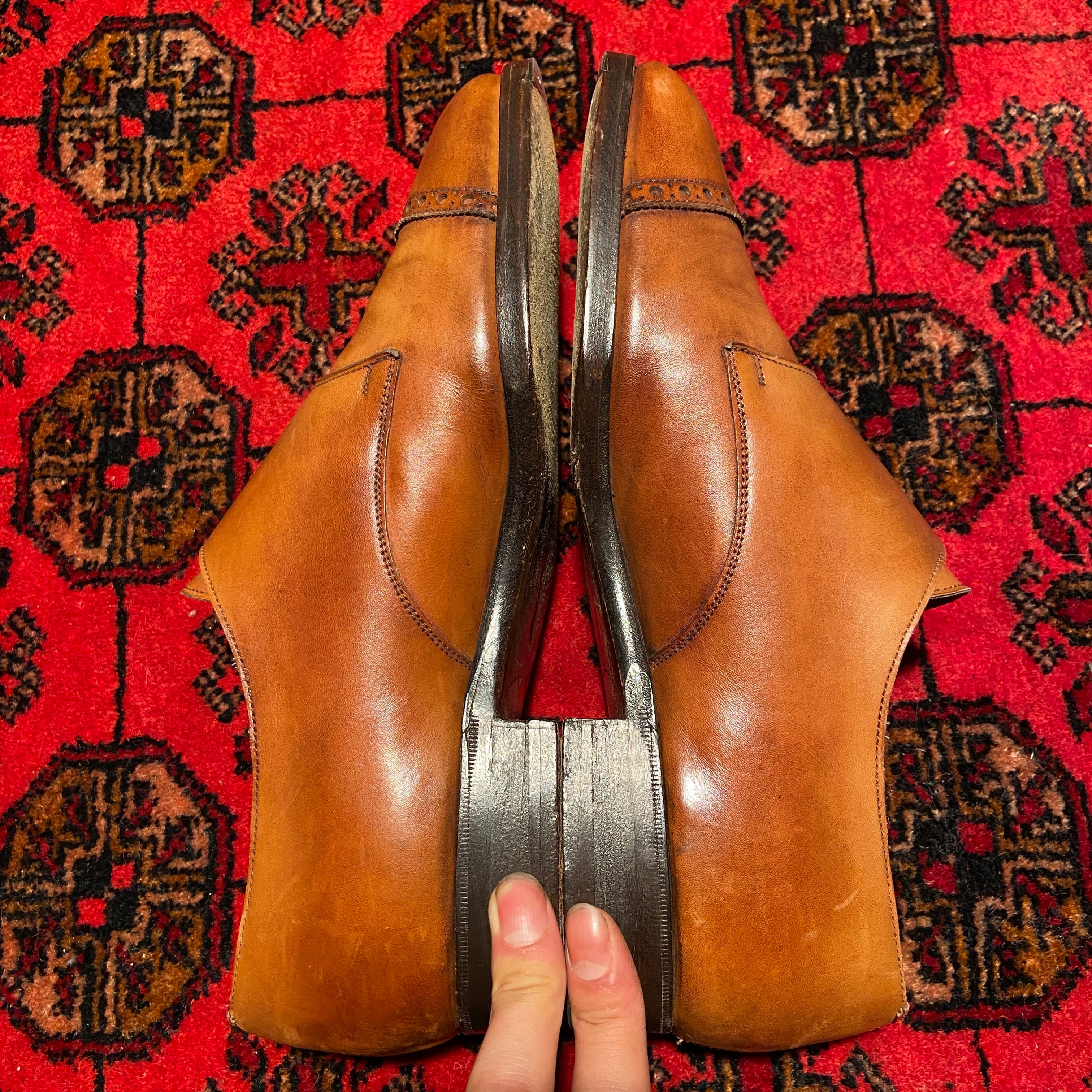EDWARD GREEN LEATHER DOUBLE MONK STRAP SHOED/エドワードグリーン
