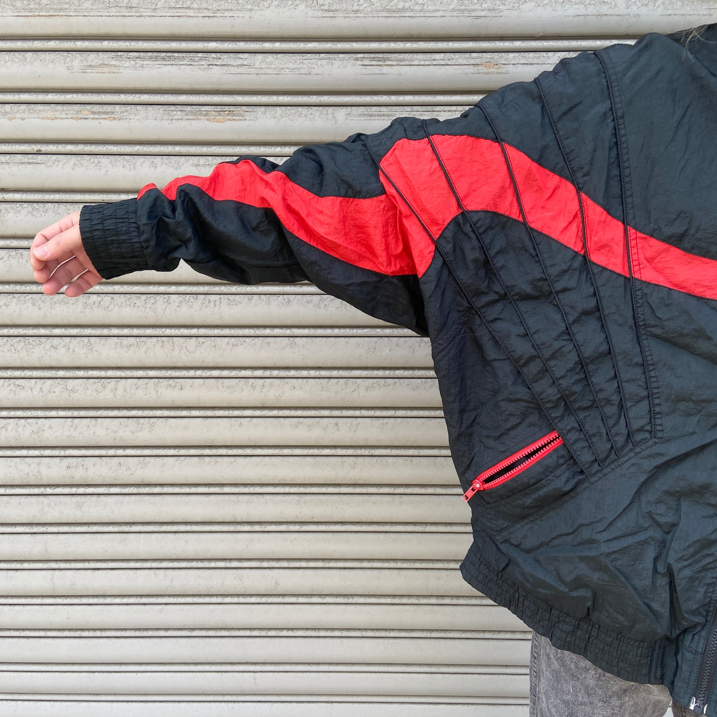 80s NIKE ジョーダン ナイロンジャケット ジャンプマン 黒 XL | 古着屋 Uan