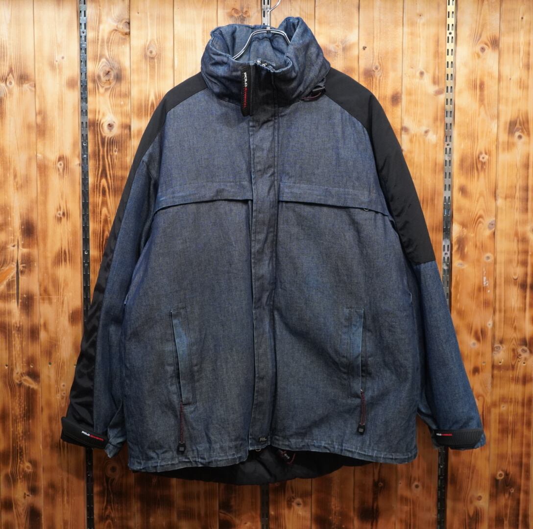 90s polo jeans ralphlauren デニム ダウンジャケット M/ポロジーンズ