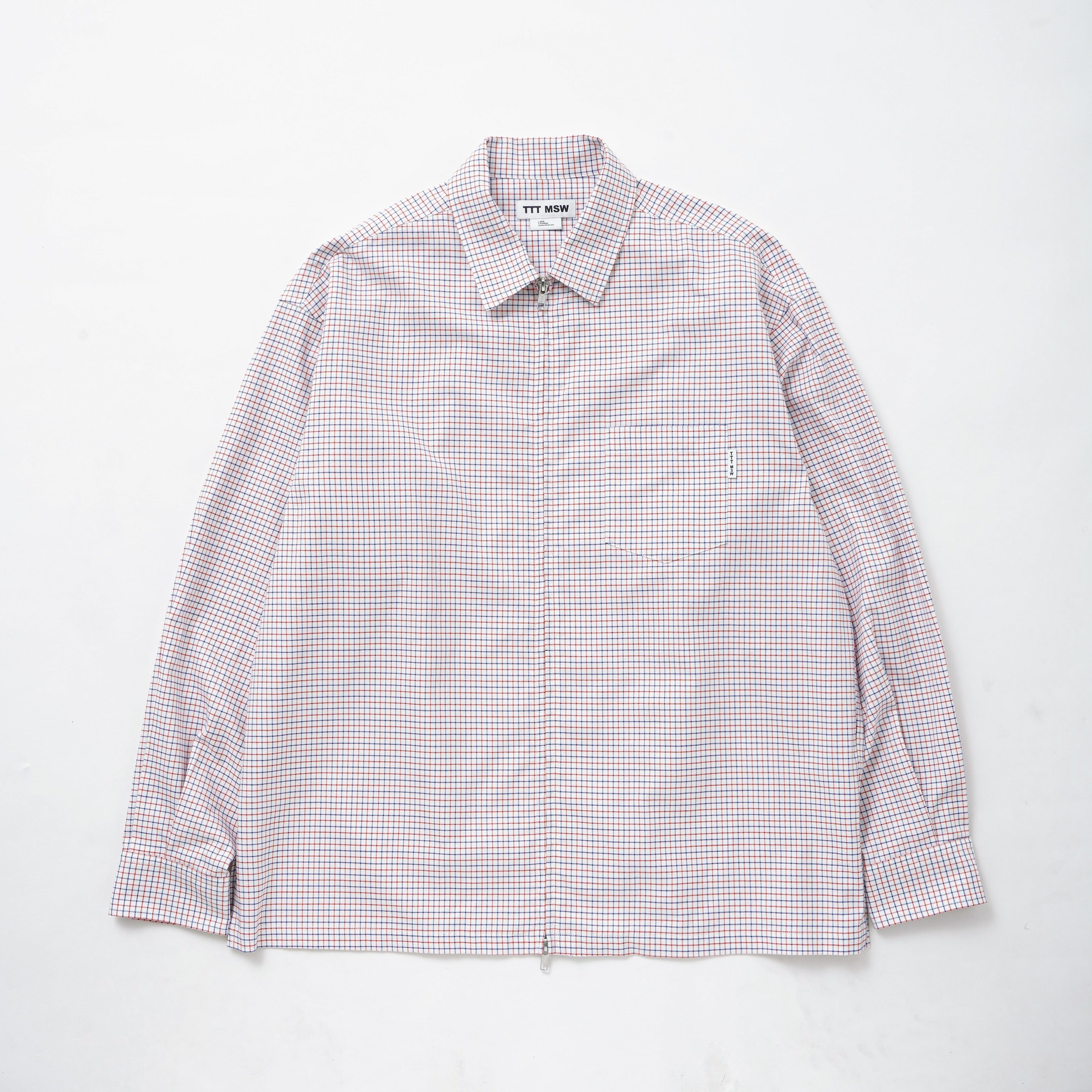 Zip up shirt（RED CHECK） | TTTMSW