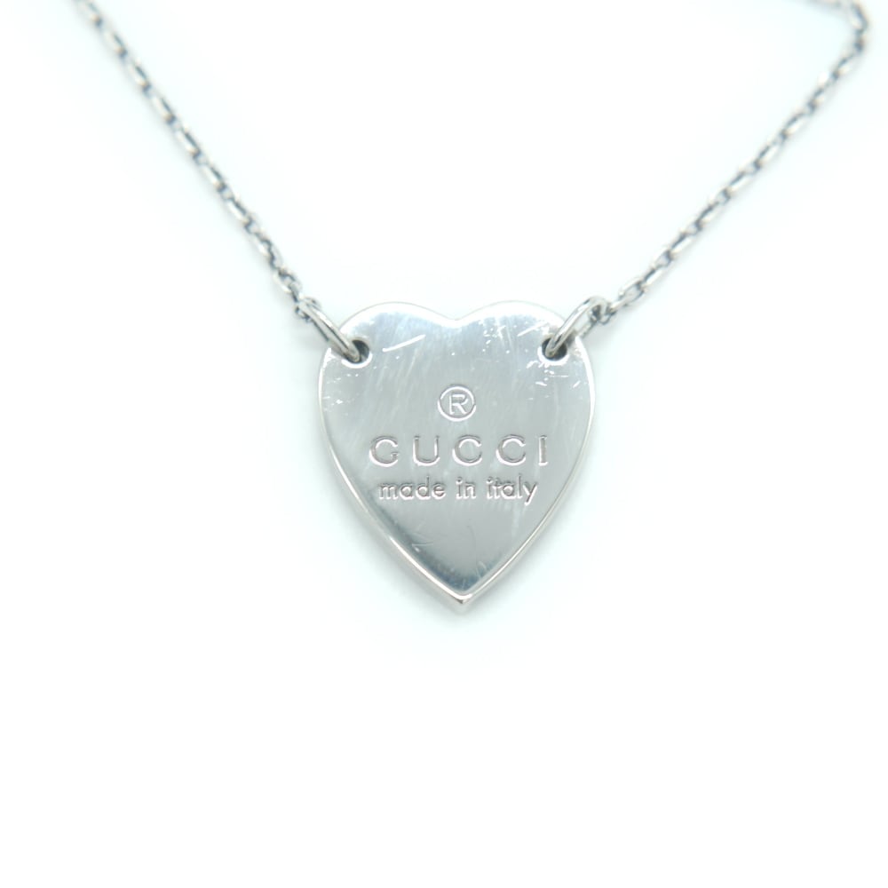 GUCCI グッチ トレードマーク ハート ペンダント ネックレス ‎223512