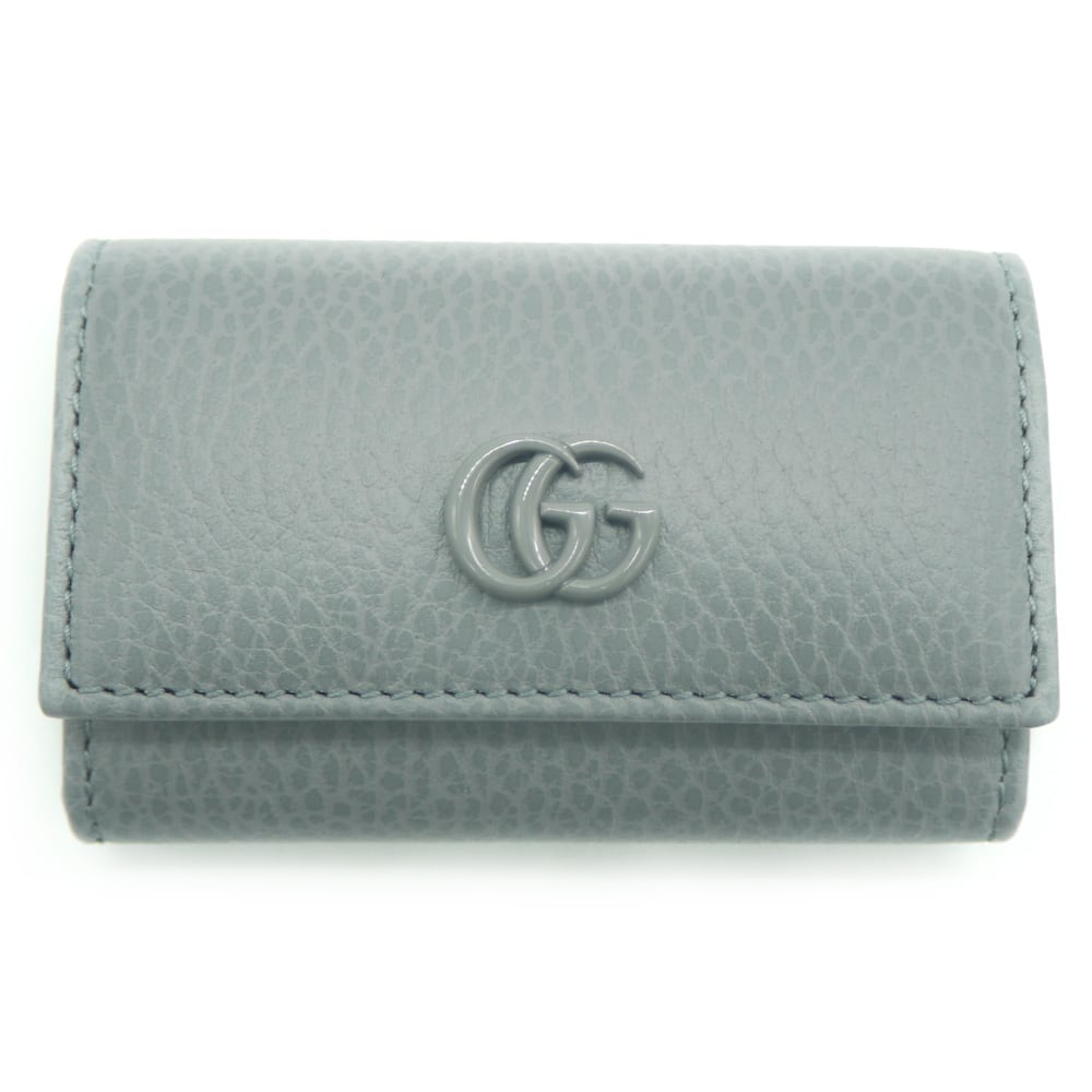 GUCCI グッチ GGマーモント 6連キーケース グレー 456118・0416 Y03602