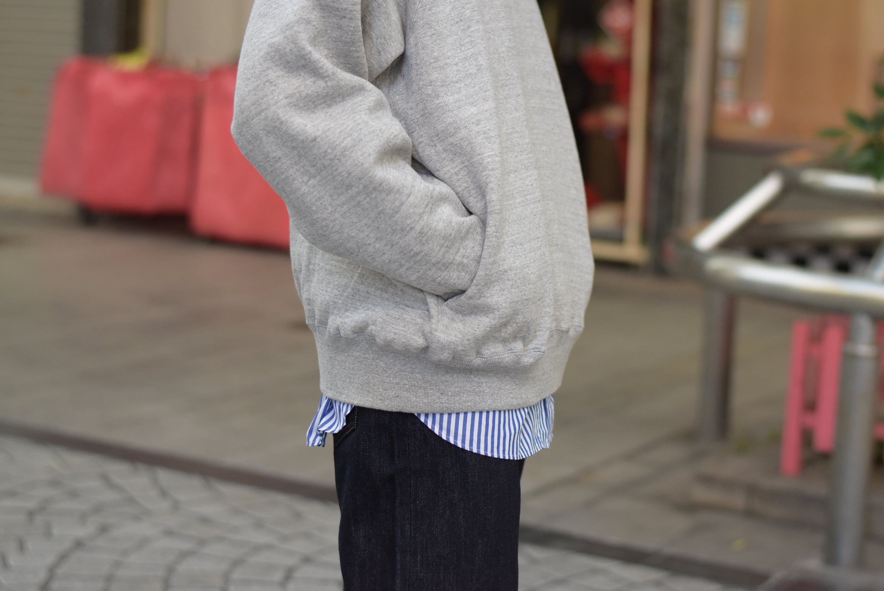 maillot】soft warm sweat big crew trainer | theater(シアター)