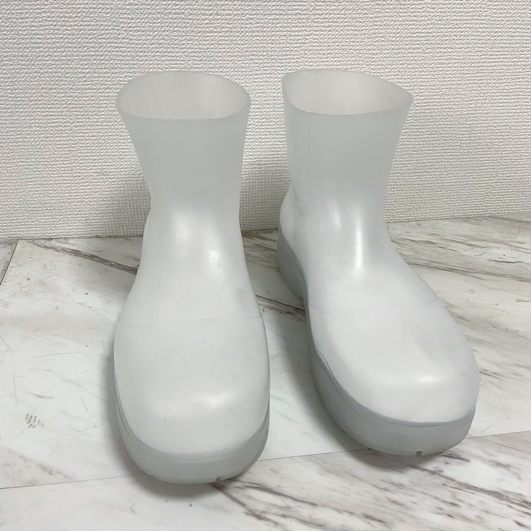 Bottega Veneta clear rubber paddle boots | protocol