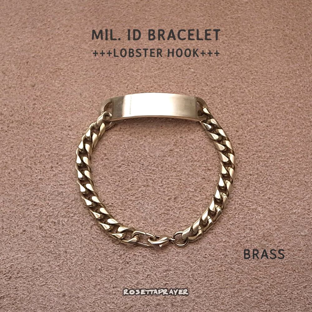 MIL. ID BRACELET- BRASS | ROSETTAPRAYER