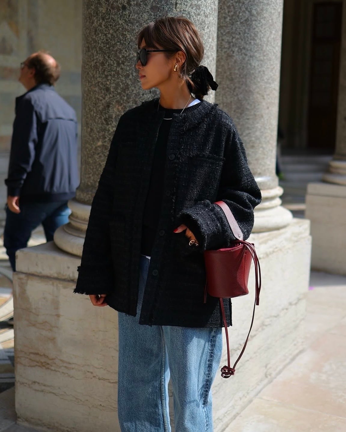 Pottery Bag/BORDEAUX | ayako