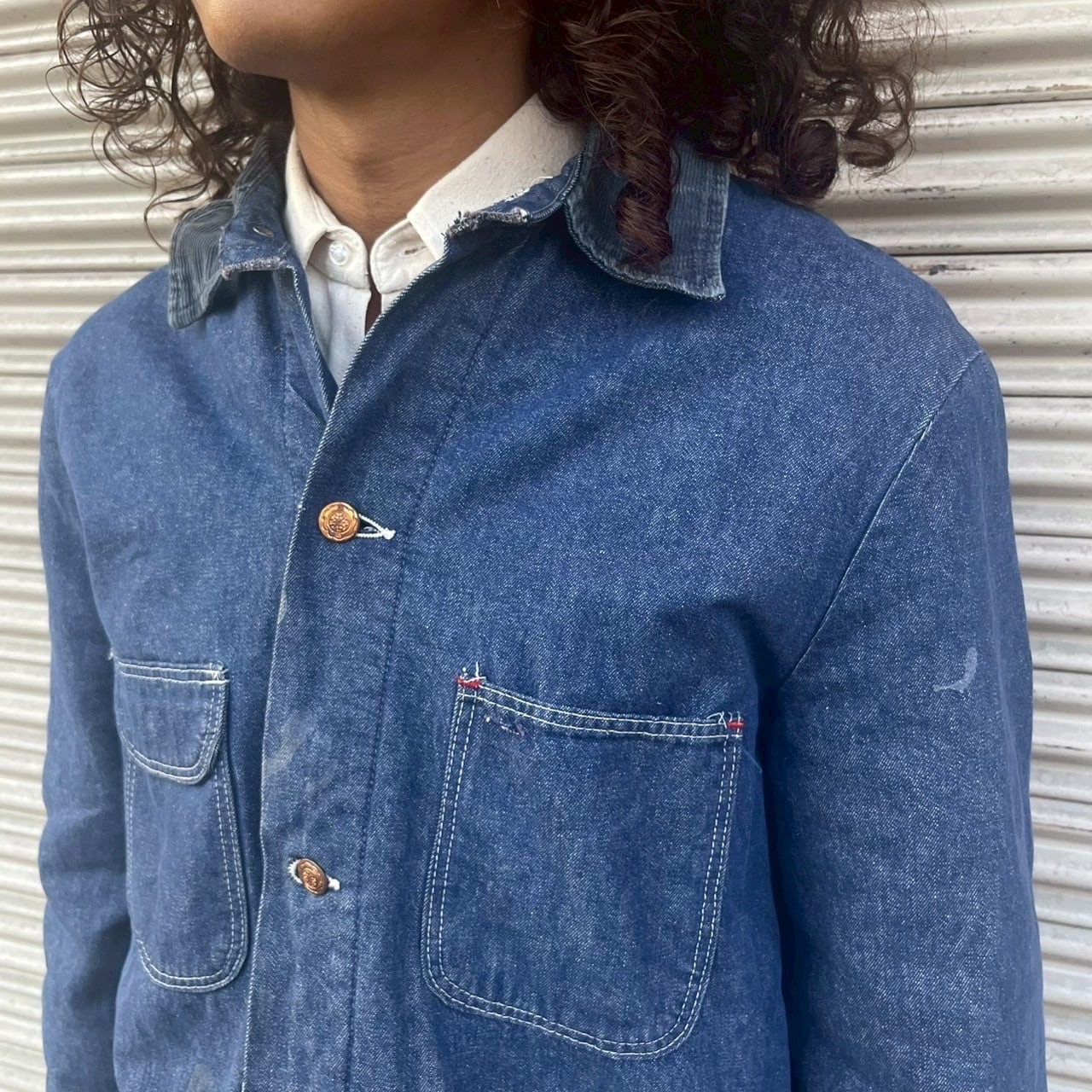 60s USA製 BLUE BELL ヴィンテージ ラングラー デニム カバーオール 40