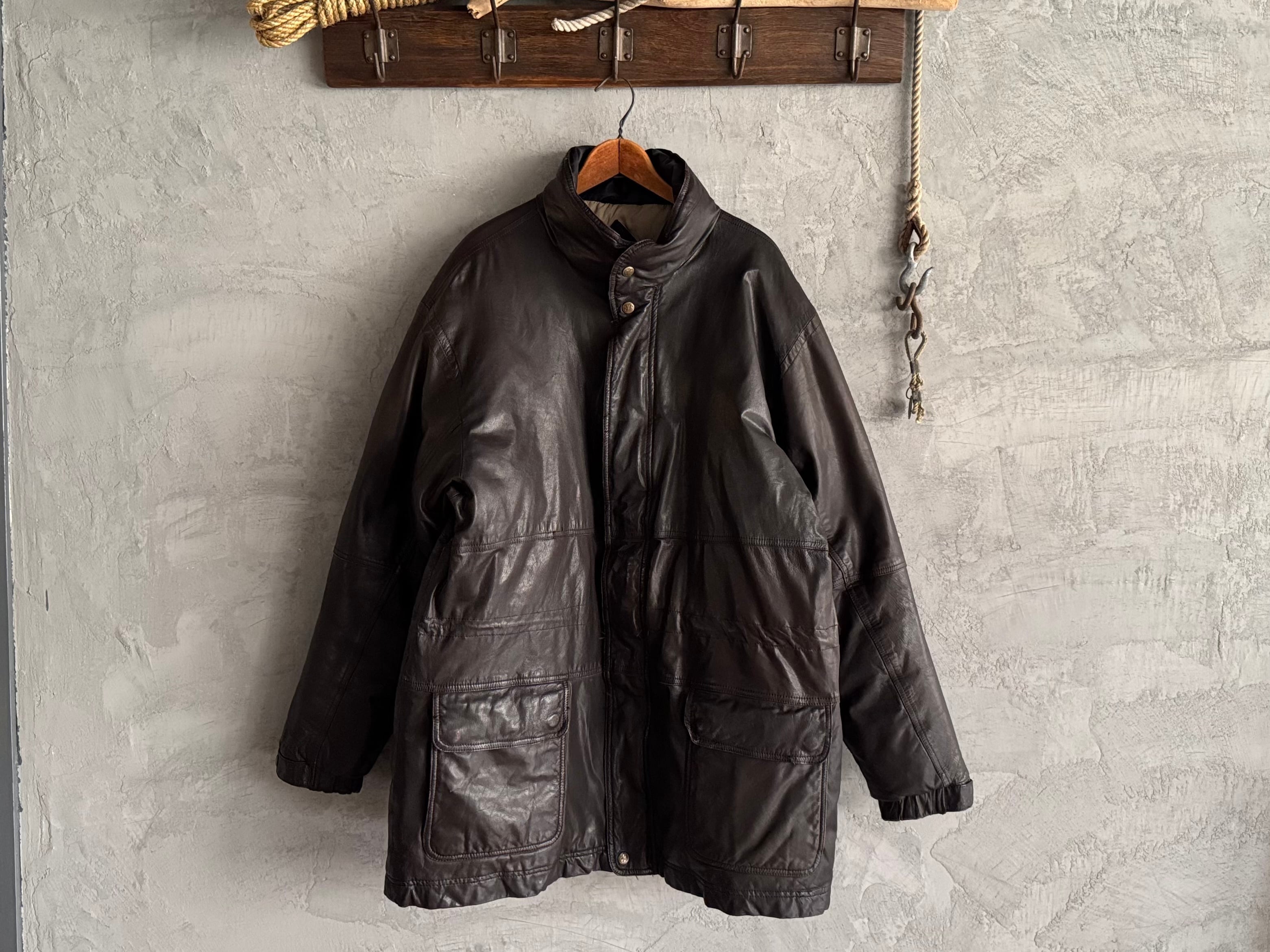 Eddie Bauer レザーダウンジャケット | ohal vintage&remake