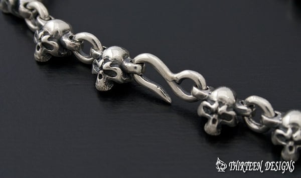 THIRTEENDESIGNS サーティーンデザインズ KBS-1S TINY SKULL BRACELET