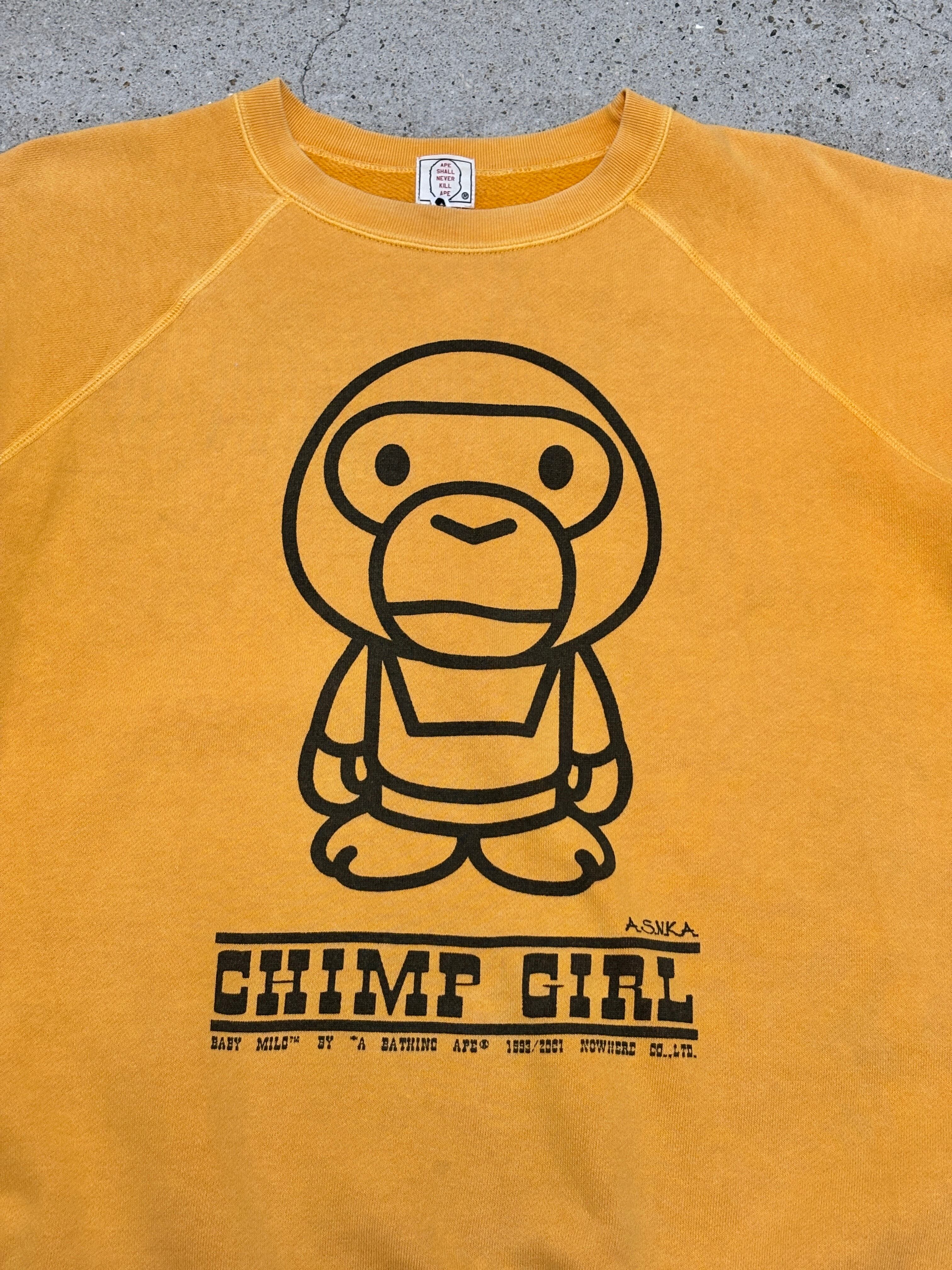 90～00s A BATHING APE/BABY MILO print S/S Sweat/初期タグ/M