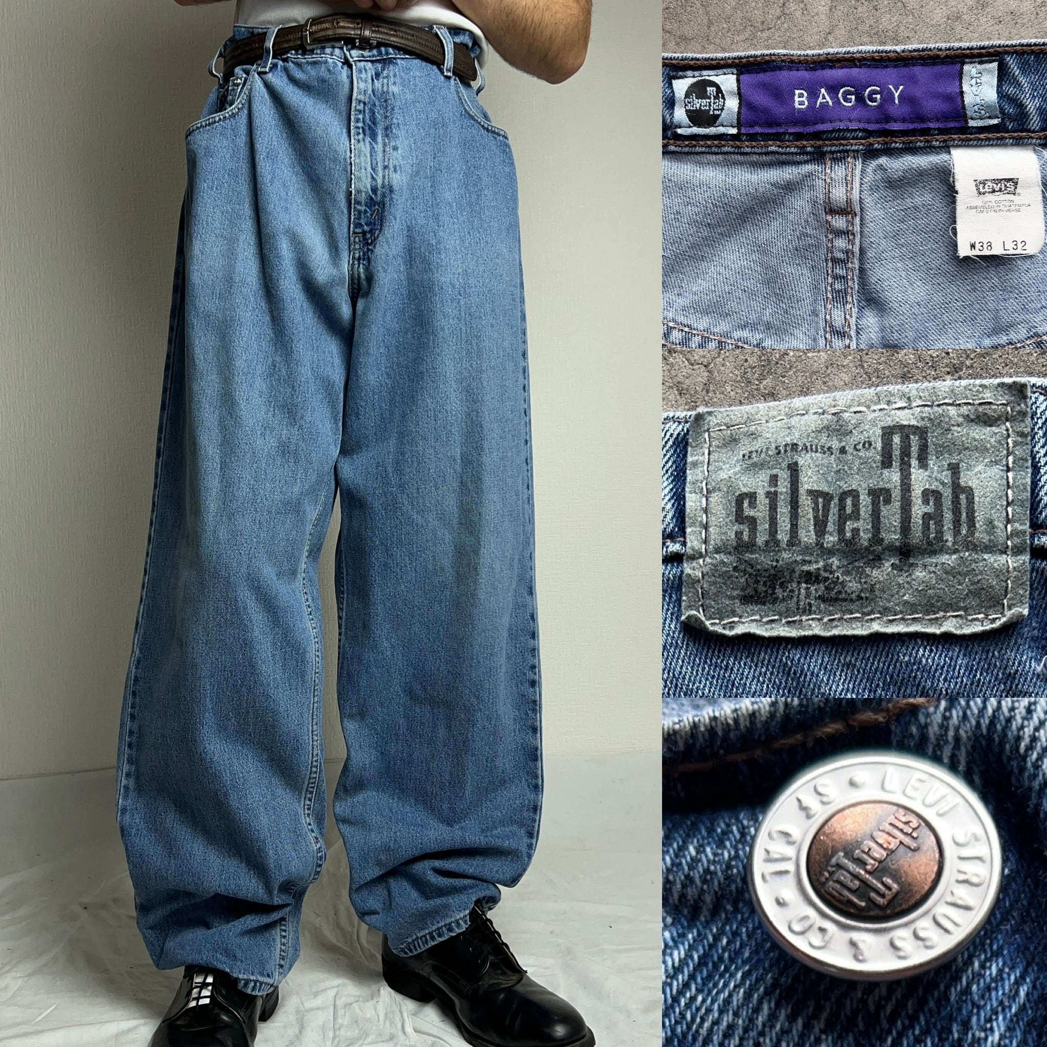 90's Levi's SilverTab BAGGY Denim Pants 90年代 リーバイス シルバー