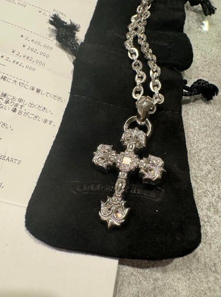 CHROME HEARTS クロムハーツ WGフィリグリークロス ダイヤ ペーパー