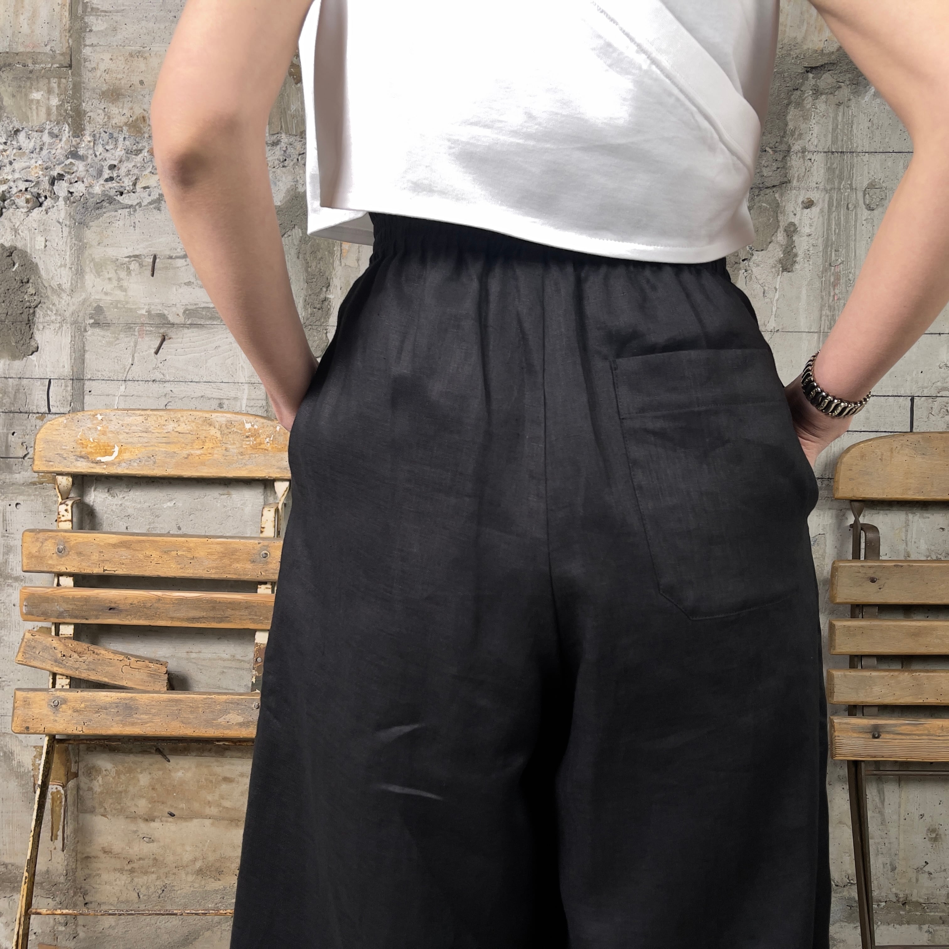 HYKE【ハイク】LINEN WIDE LEG PANTS (13268) | glamour online