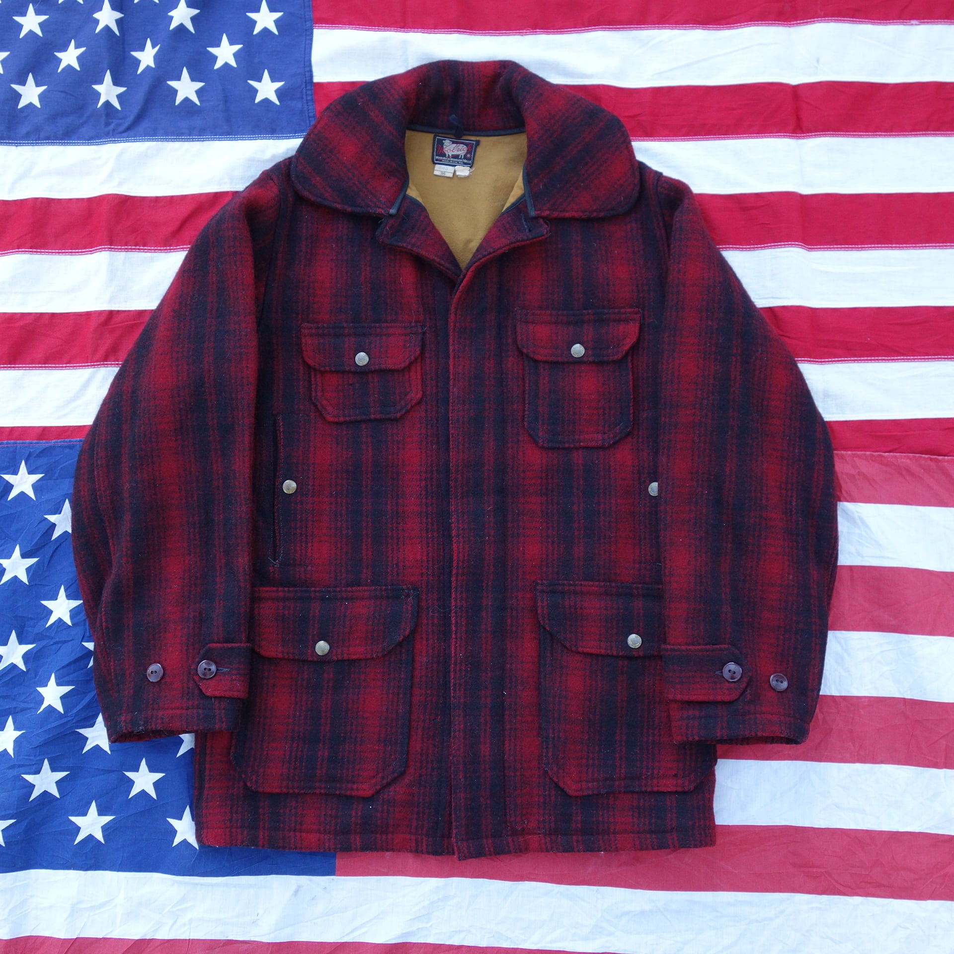 50's【USA製】WOOLRICH(ウールリッチ) 503 オンブレチェック柄
