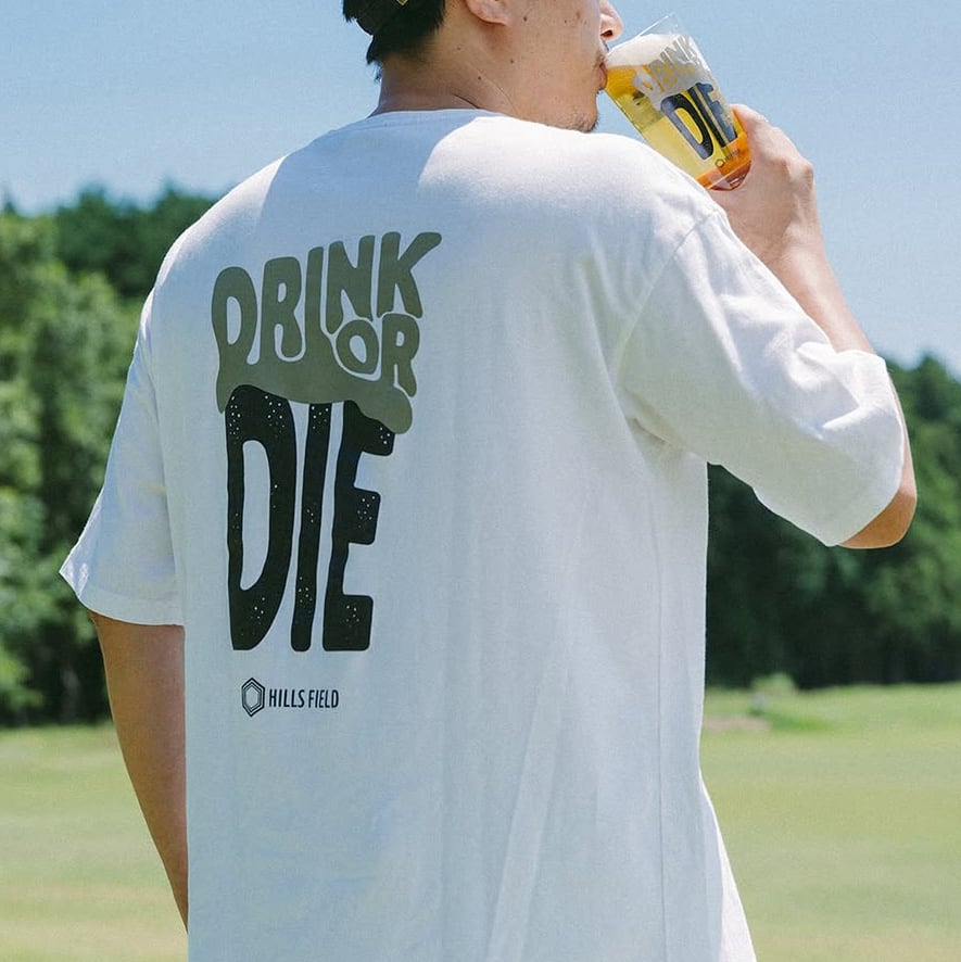 DRINK OR DIE グラス+ Tシャツ（BLACK BEER EDITION) DOD PINT GLASS+