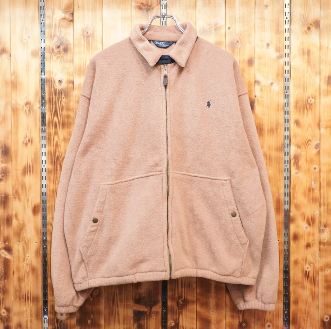 80s90s ralphlauren usa製 フリース ドリズラージャケット M/ラルフ