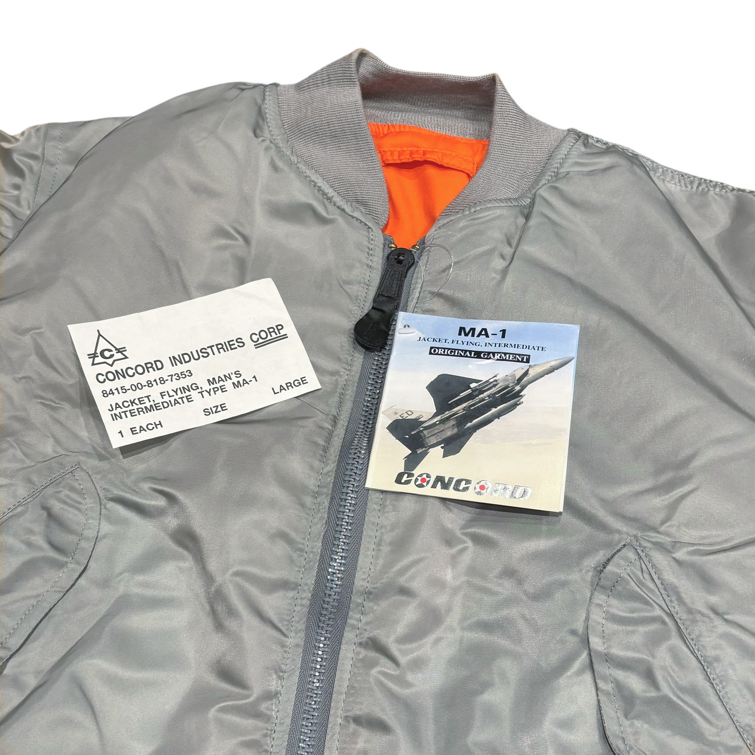 DEADSTOCK 90's CONCORD made by Alpha Industries MA-1 Fright Jacket