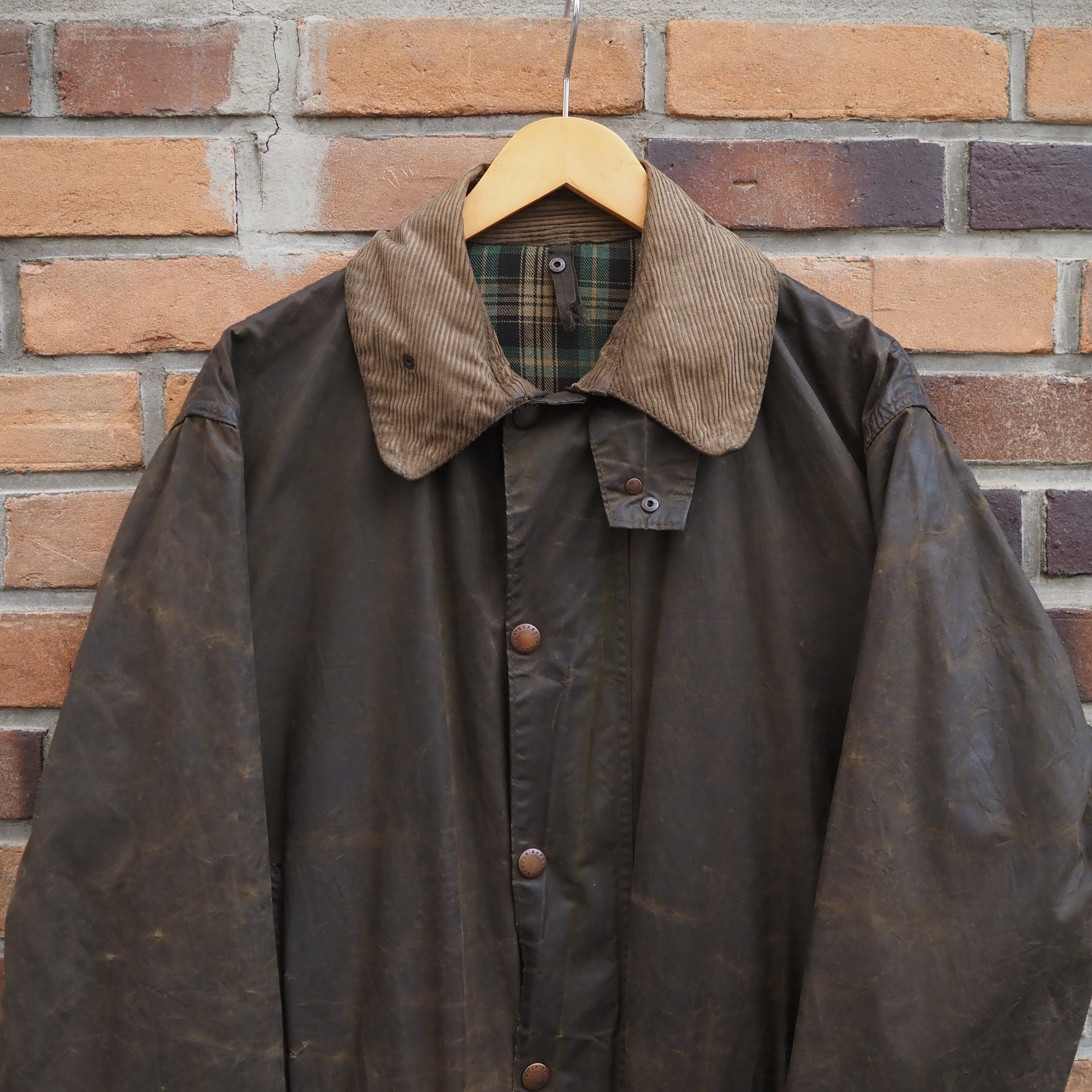 Boro” UK 1980's Vintage Barbour “BORDER” 2ワラント バブアー