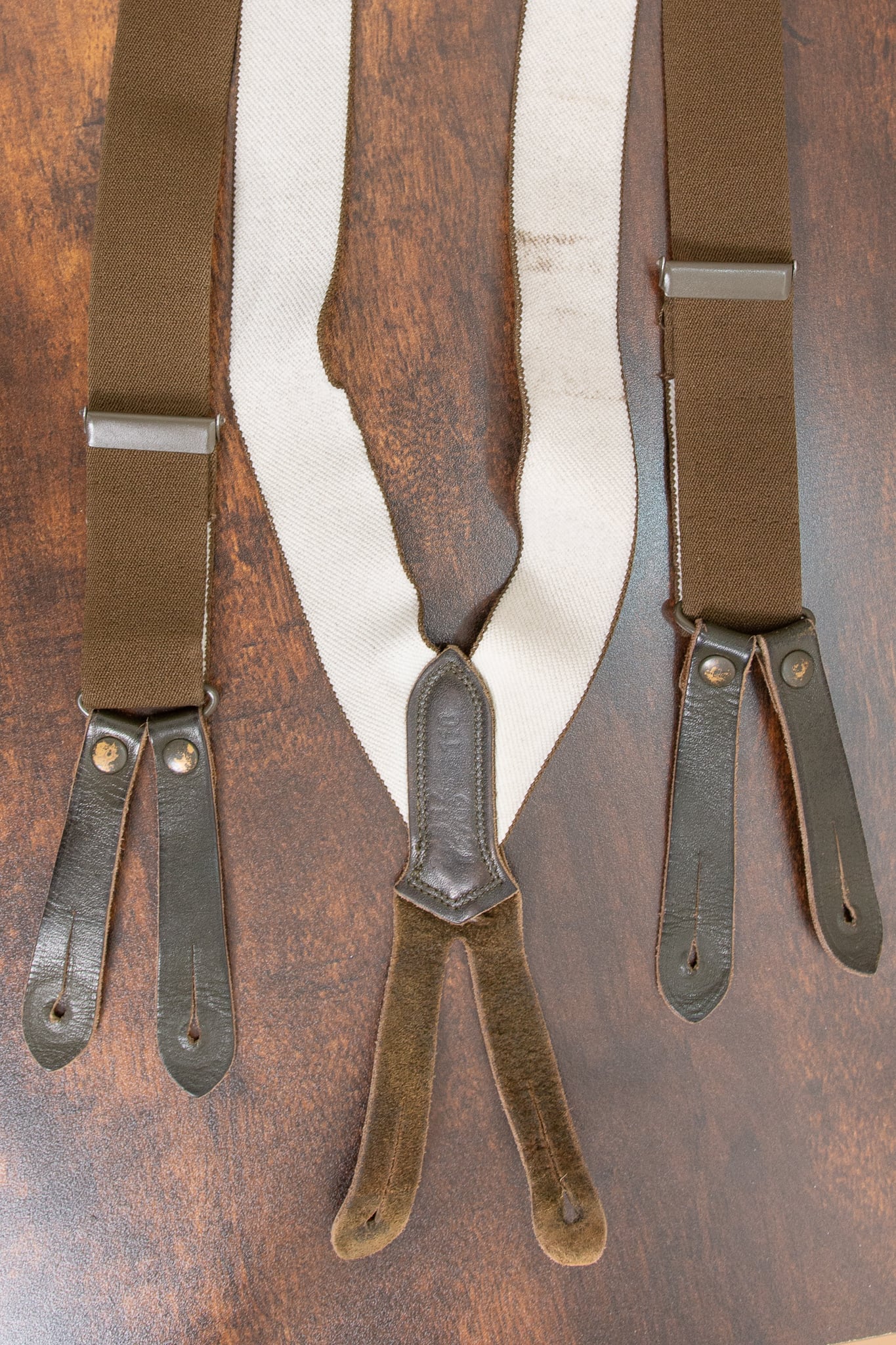 German Army Rubber Suspenders 