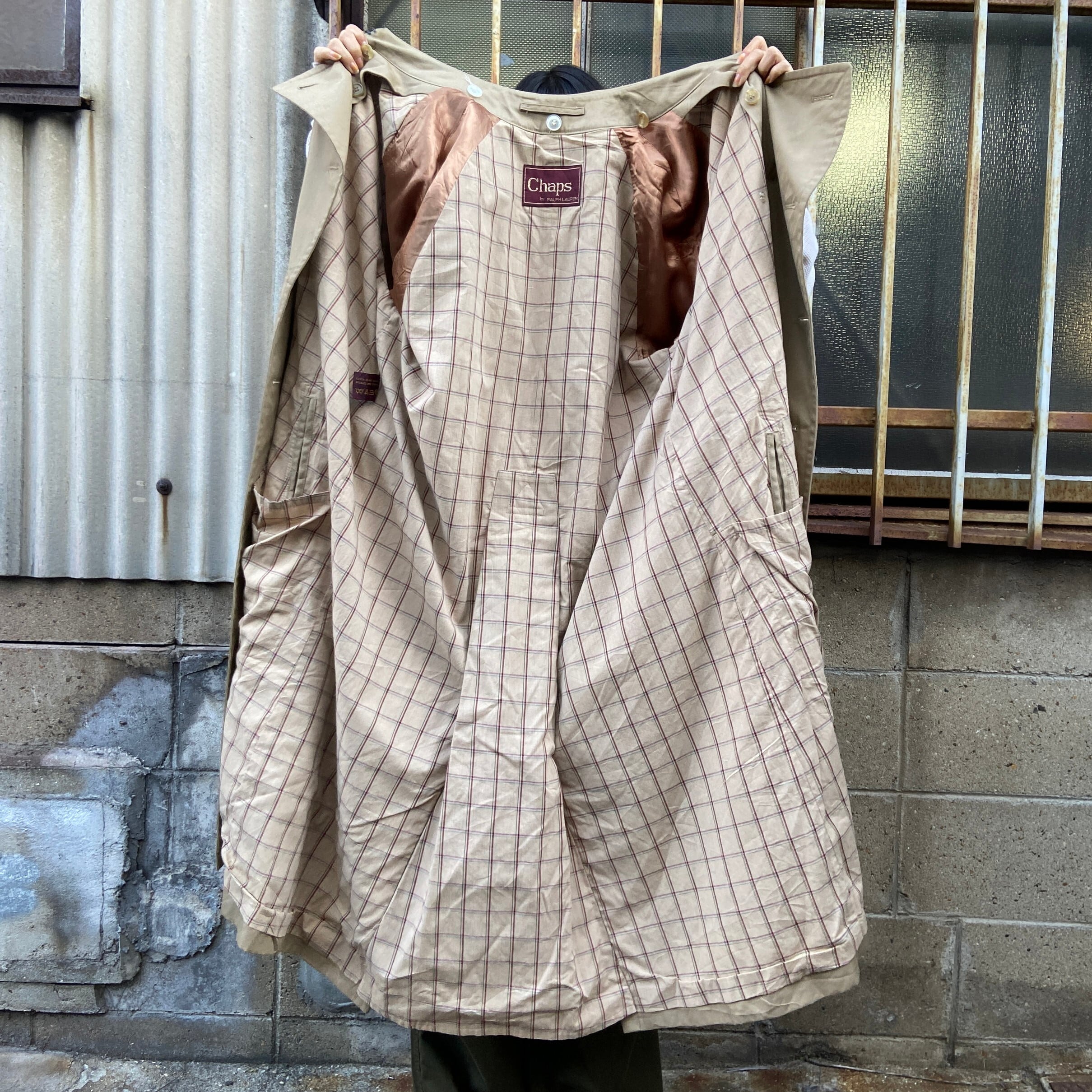 80年代〜90年代 チャップス ラルフローレン トレンチコート メンズL