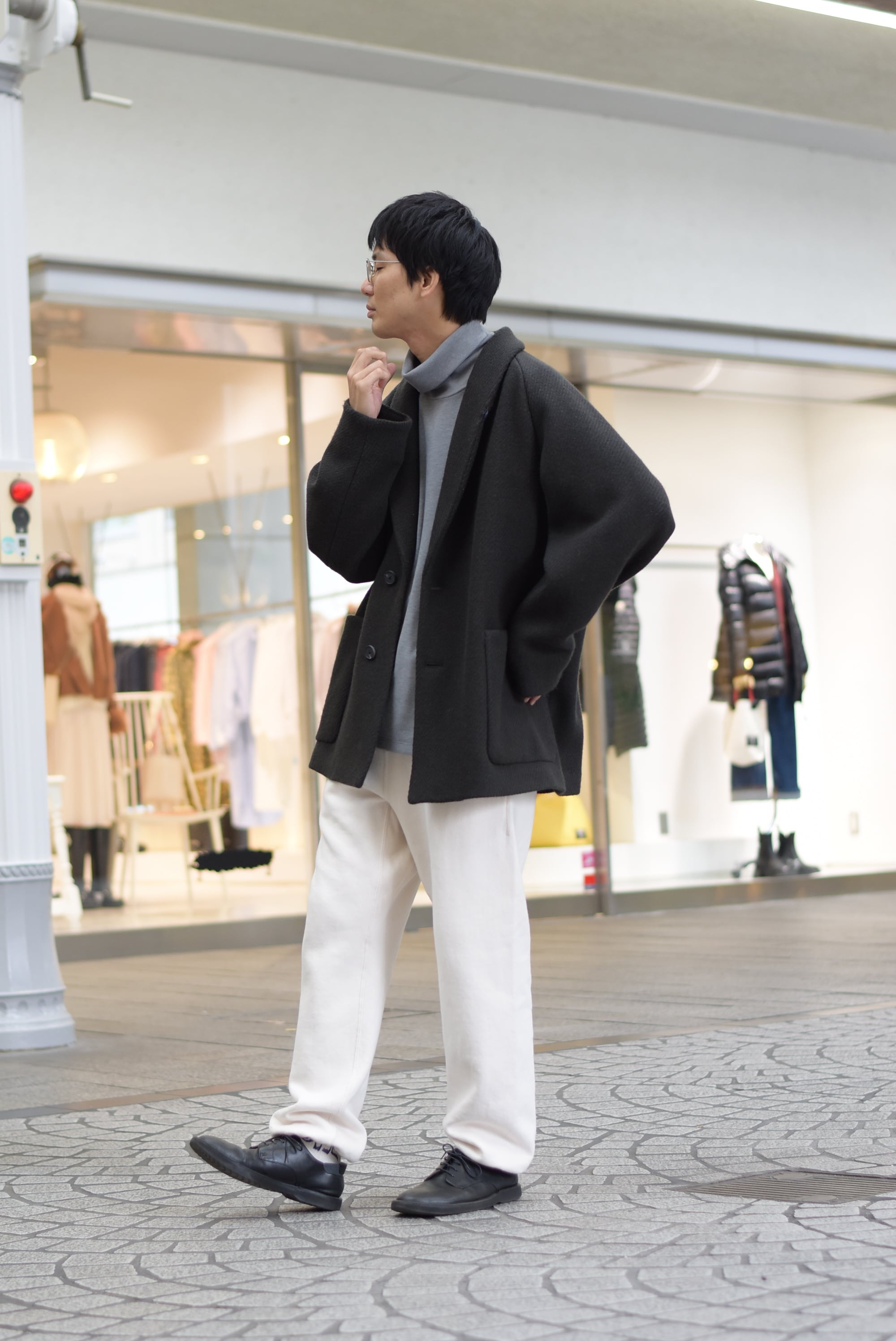 Phlannèl】Wool Roving Twill Short Coat(Men's) | theater(シアター)