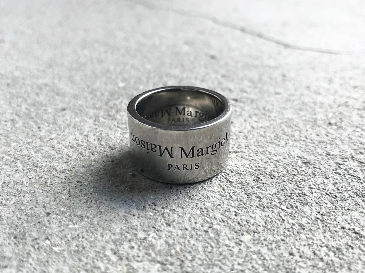 Maison Margiela reverse logo ring silver 925 MADE IN ITALY | AFTER